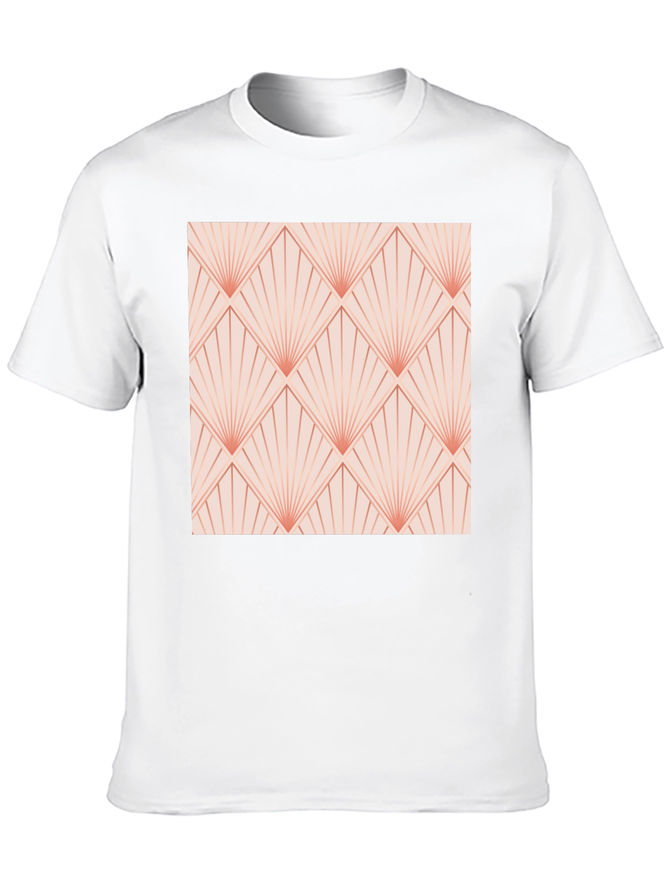 Retro Deco Fan Pattern T-Shirt