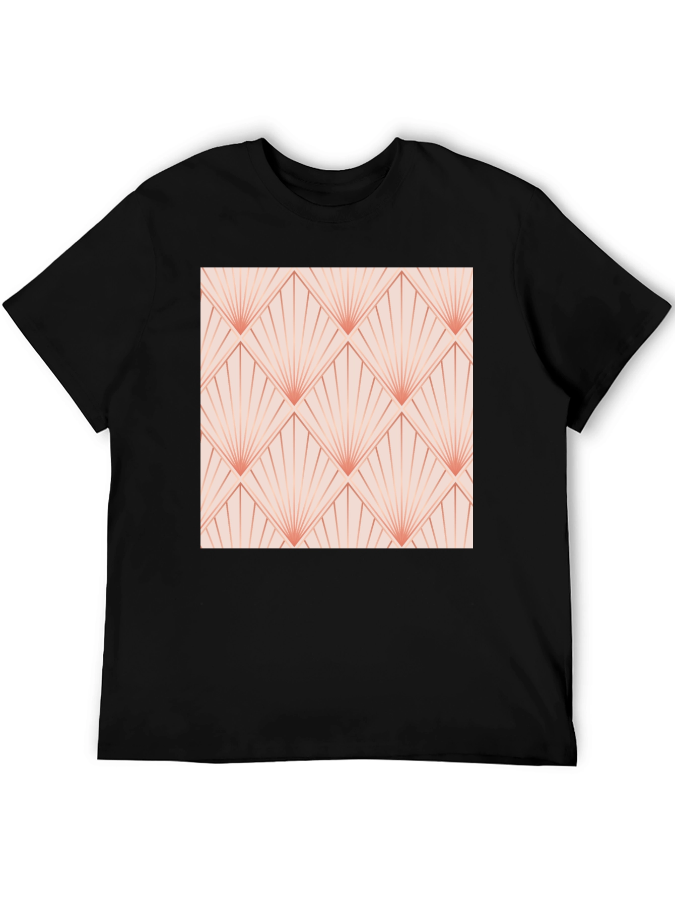 Retro Deco Fan Pattern T-Shirt