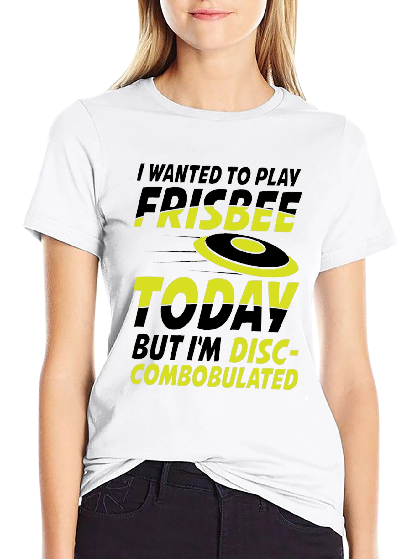 Funny Frisbee T-Shirt - Disc-combobulated