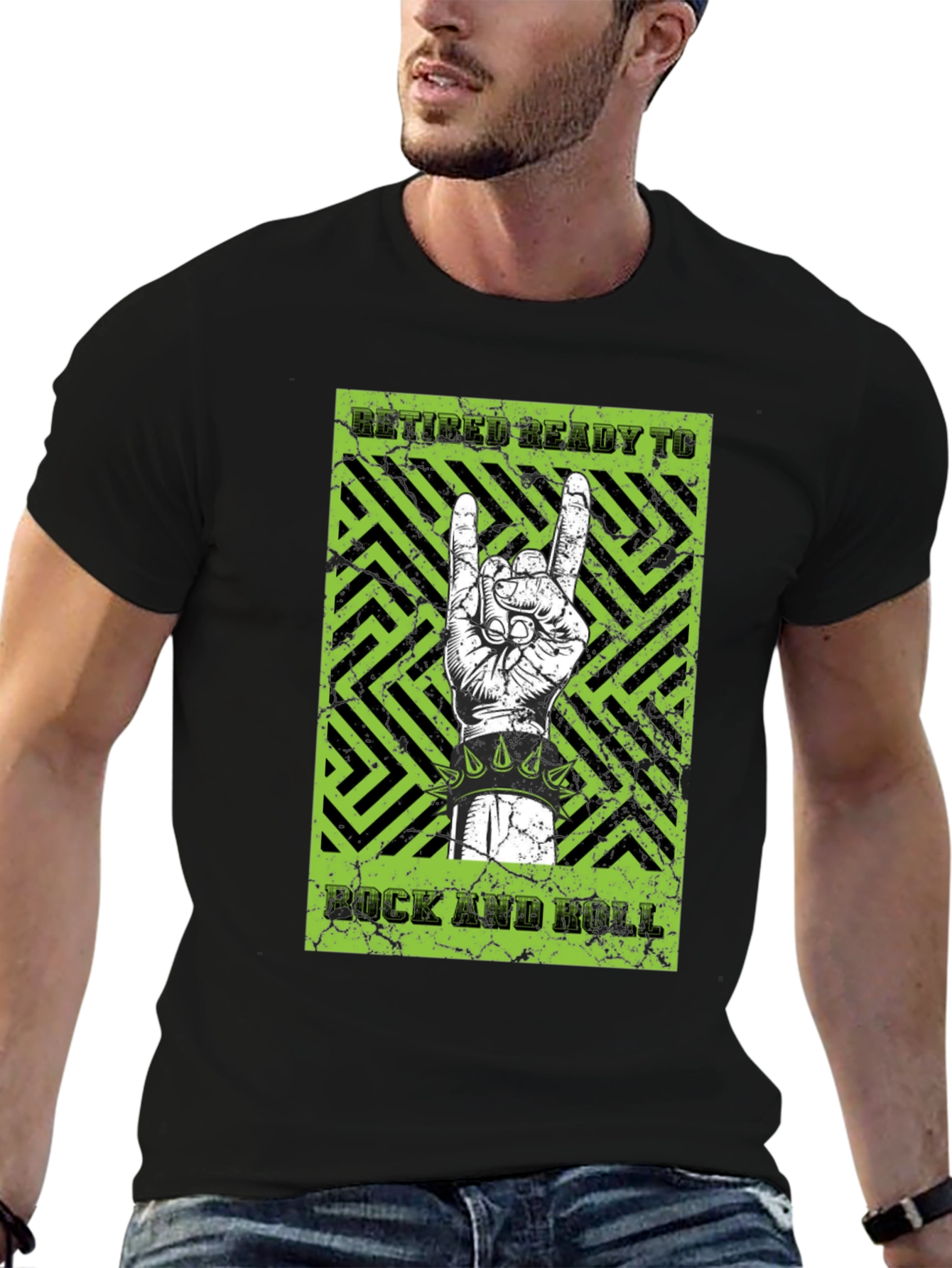 Retired Ready to Rock & Roll Graphic T-Shirt
