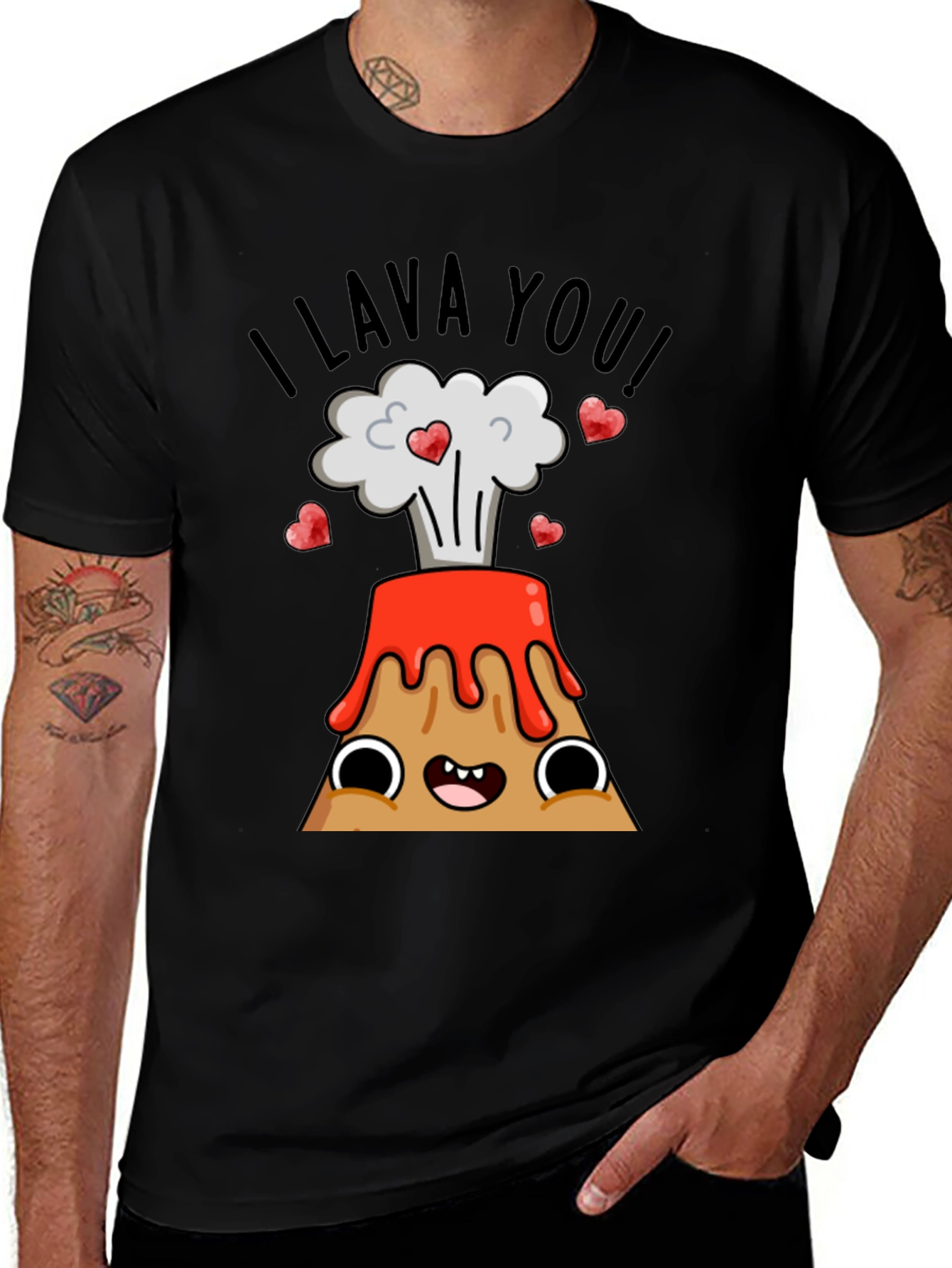 I Lava You! Valentines Day Graphic T-Shirt