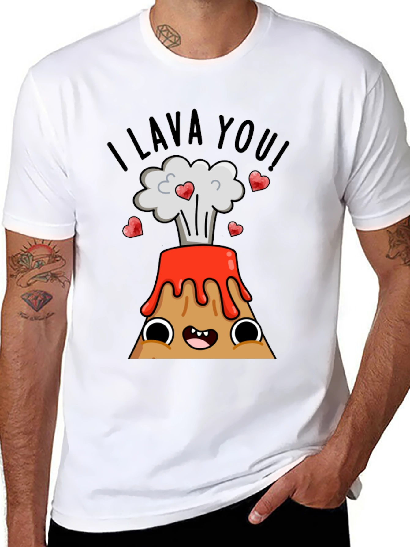 I Lava You! Valentines Day Graphic T-Shirt