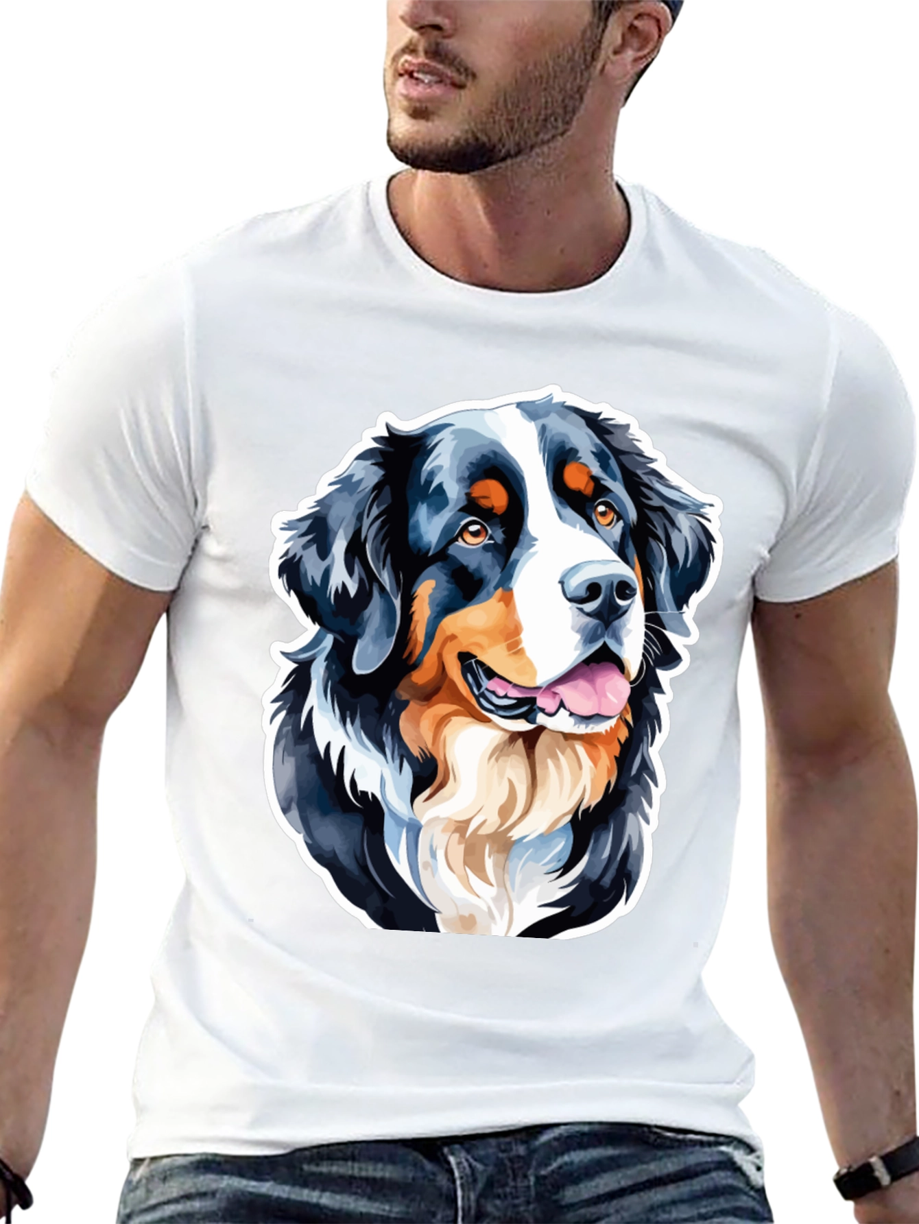 Bernese Mountain Dog Graphic Tee
