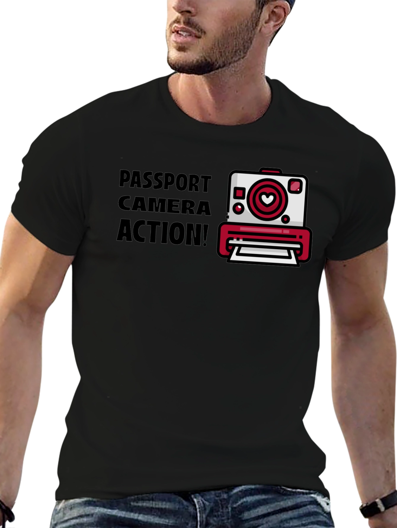 Passport Camera Action Graphic Tee