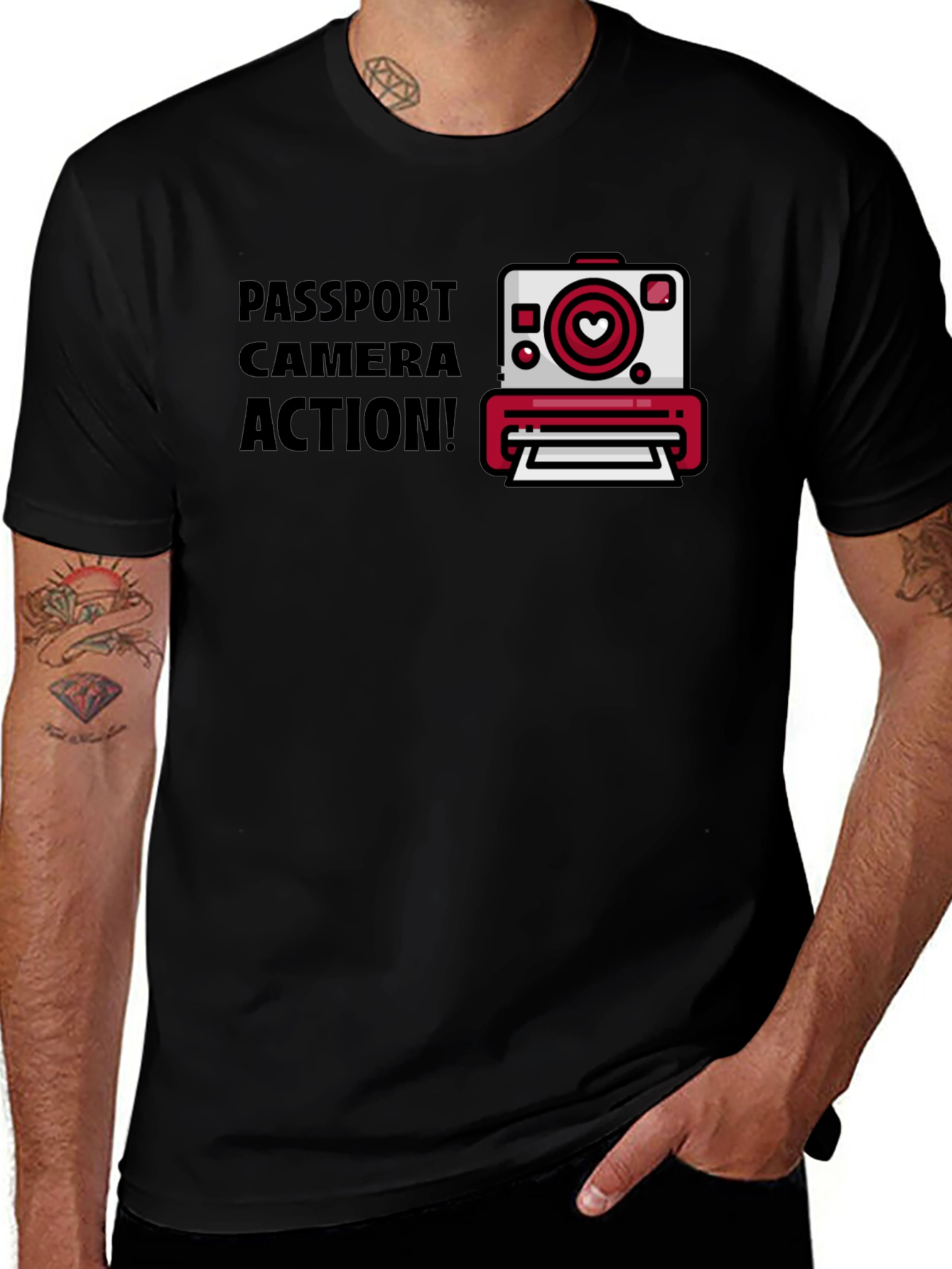 Passport Camera Action Graphic Tee
