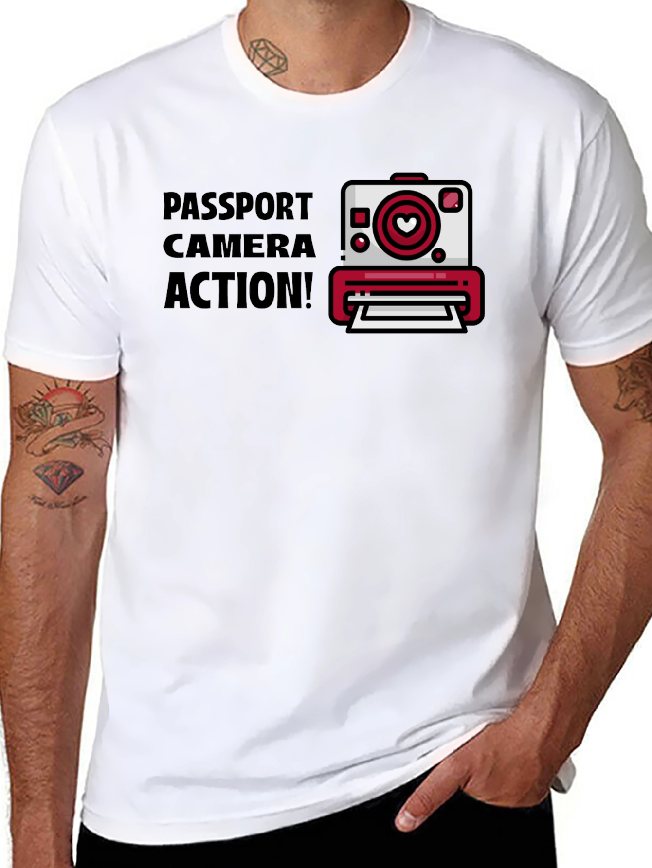 Passport Camera Action Graphic Tee