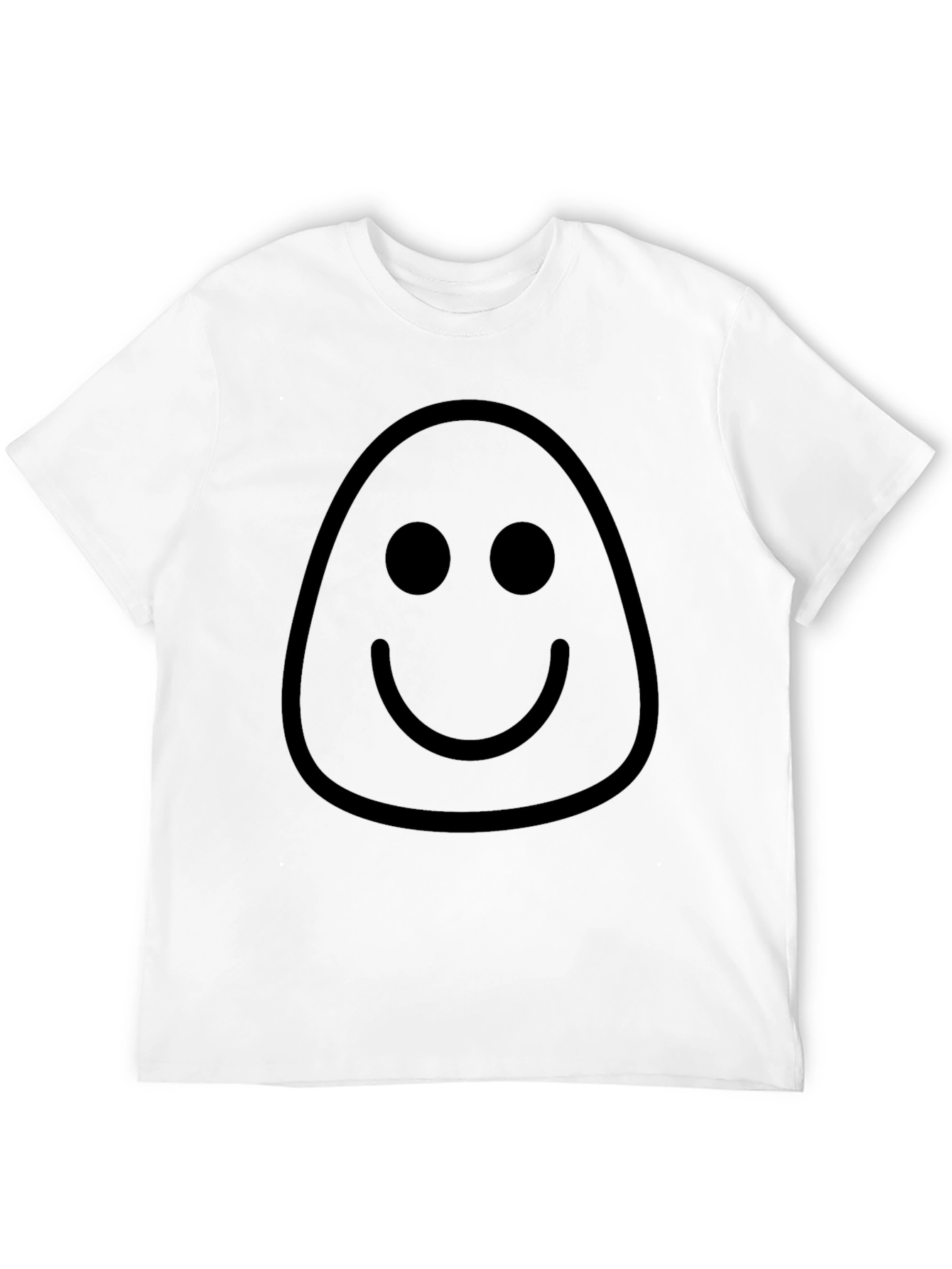 Smiley Face Graphic Tee - Mens Black T-Shirt