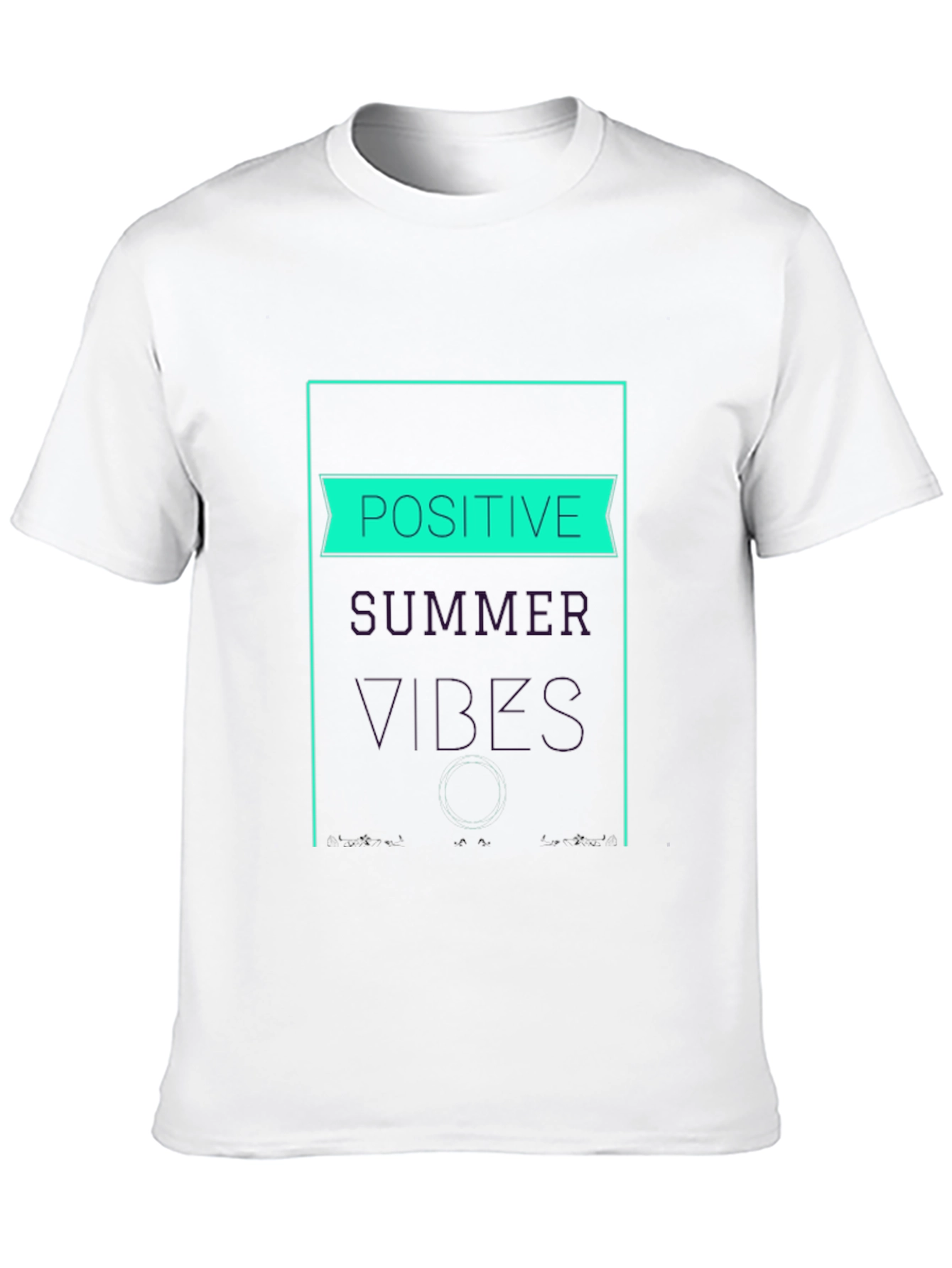 Positive Summer Vibes T-Shirt - Black Graphic Tee