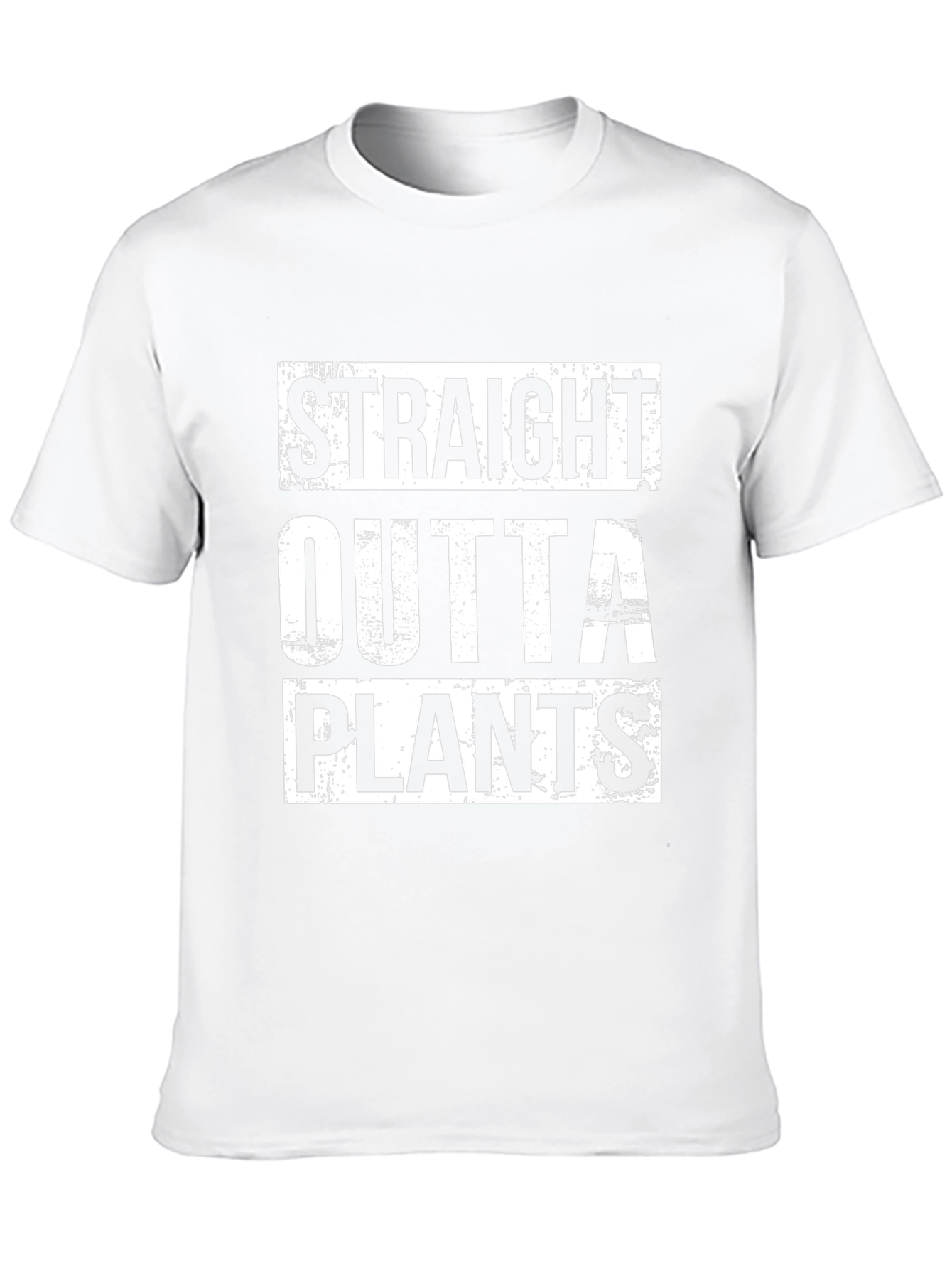 Straight Outta Plants Graphic T-Shirt - Black