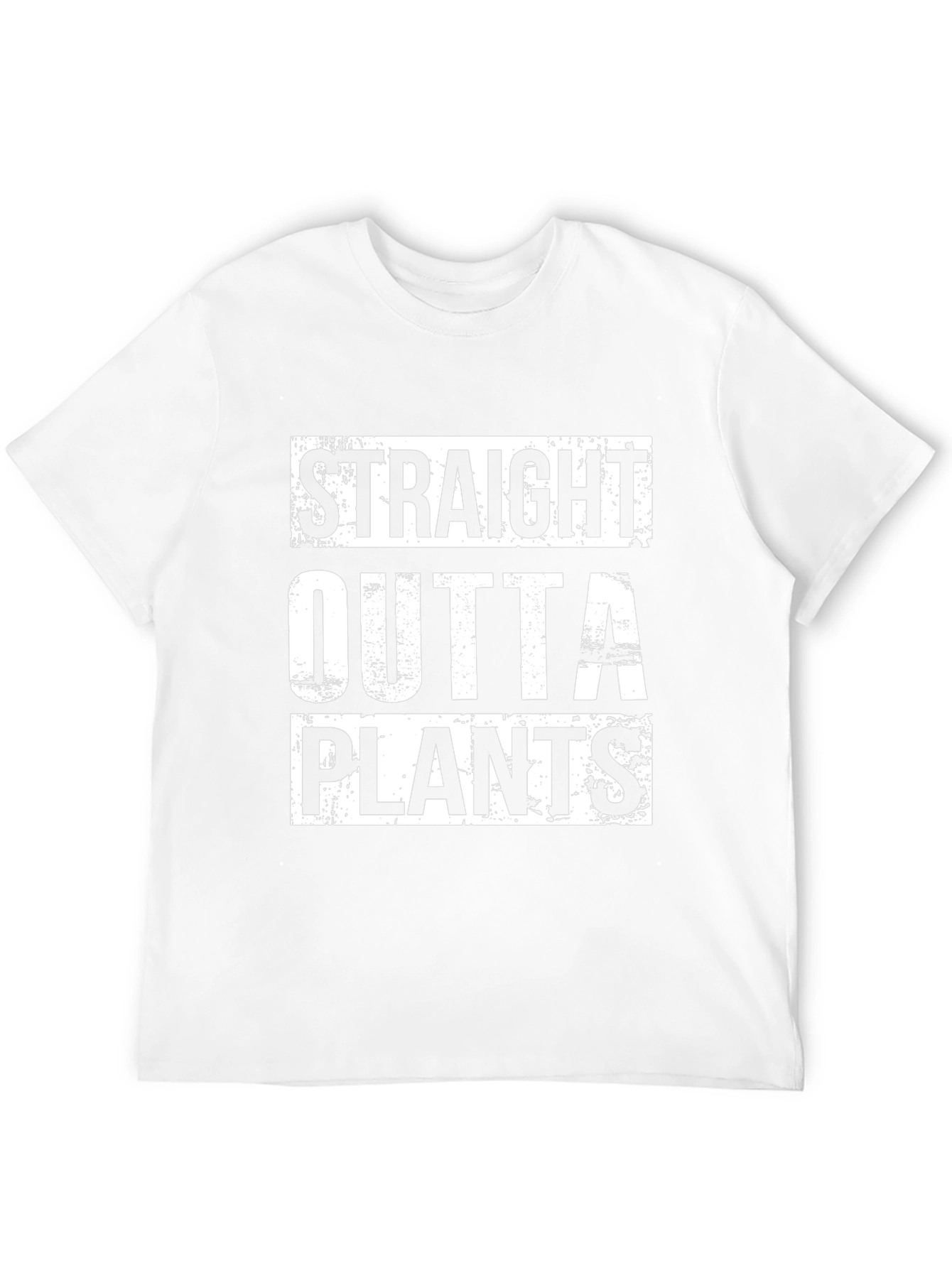 Straight Outta Plants Graphic T-Shirt - Black