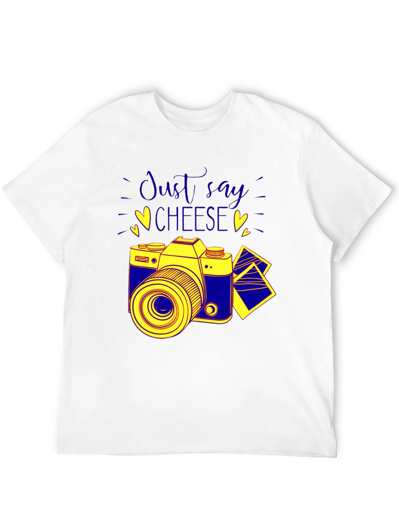 Just Say Cheese Camera Graphic T-Shirt