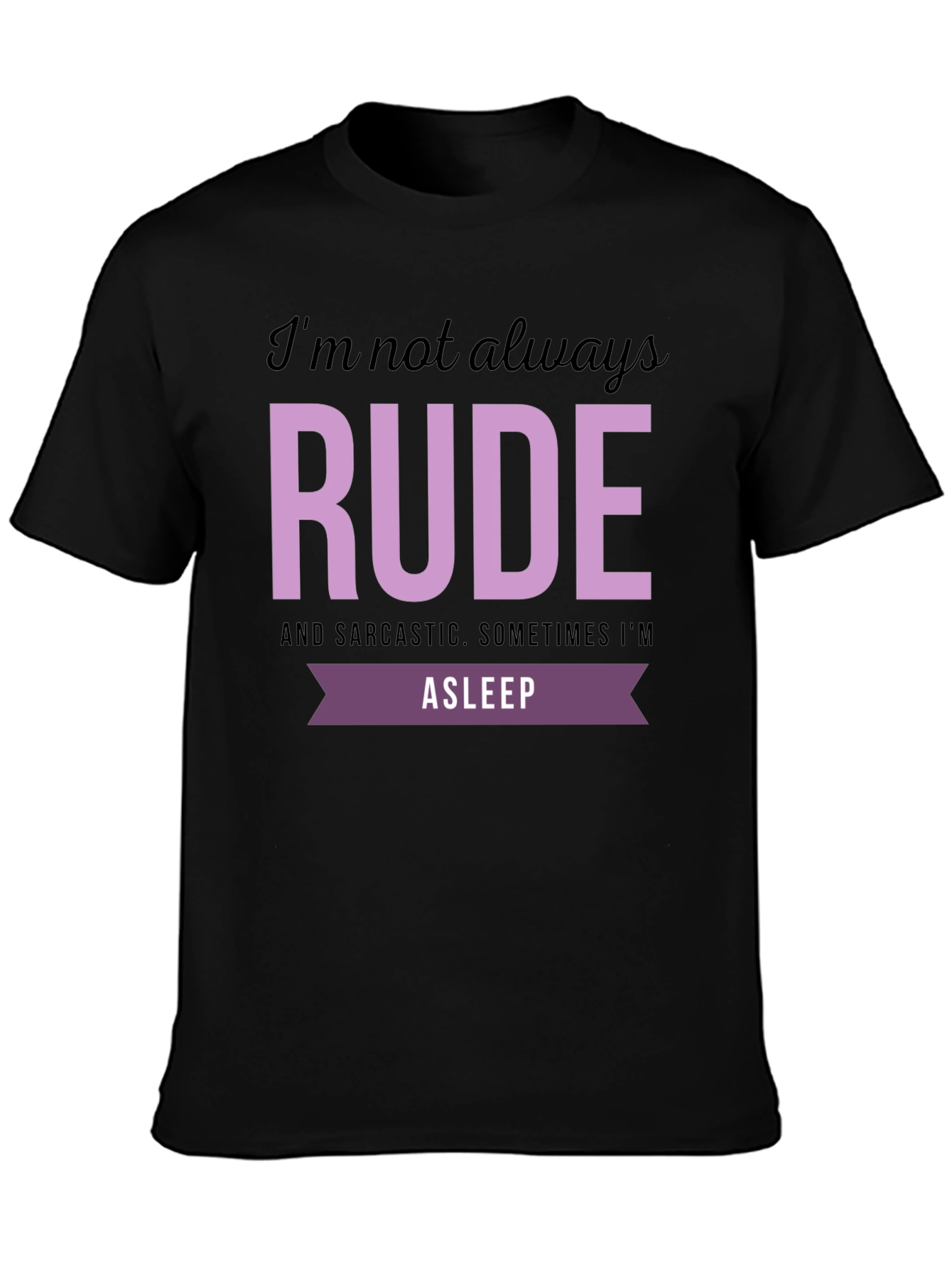 Funny RUDE Graphic T-Shirt