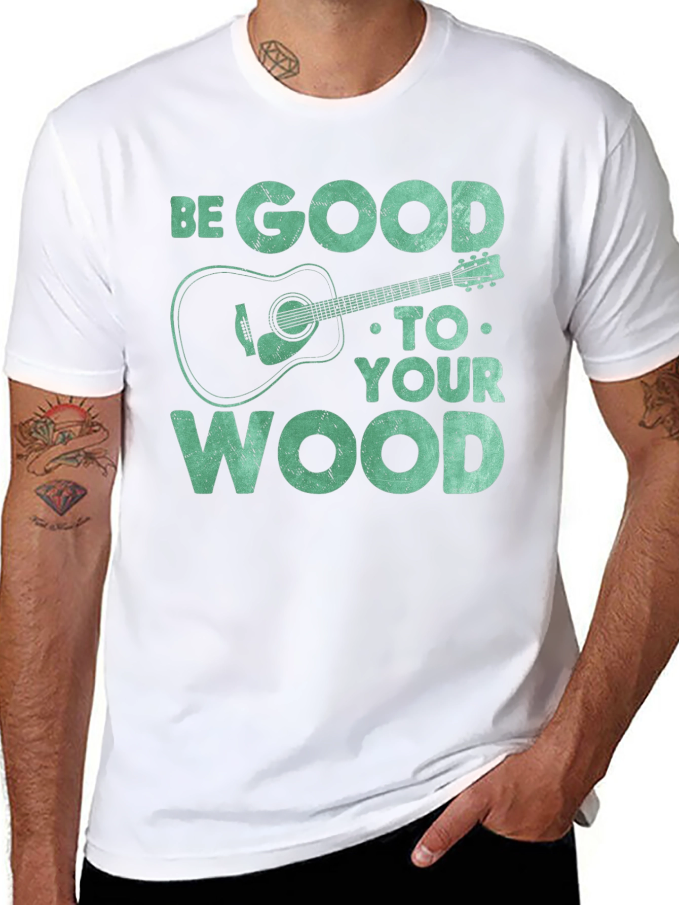 Be Good to Your Wood Guitar T-Shirt