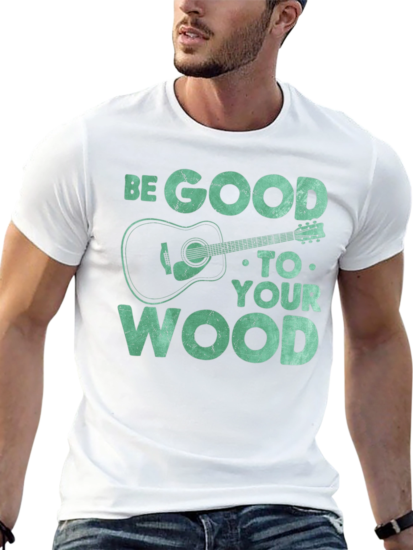 Be Good to Your Wood Guitar T-Shirt