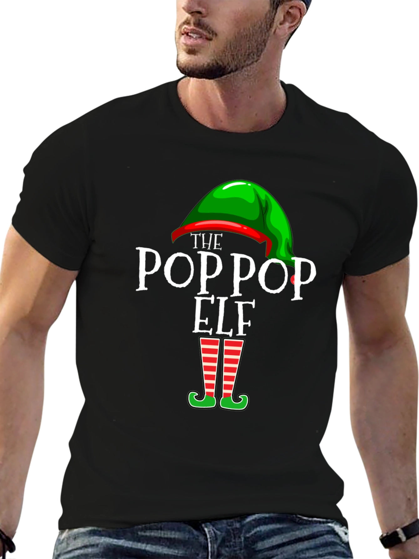 Pop Pop Elf Christmas T-Shirt