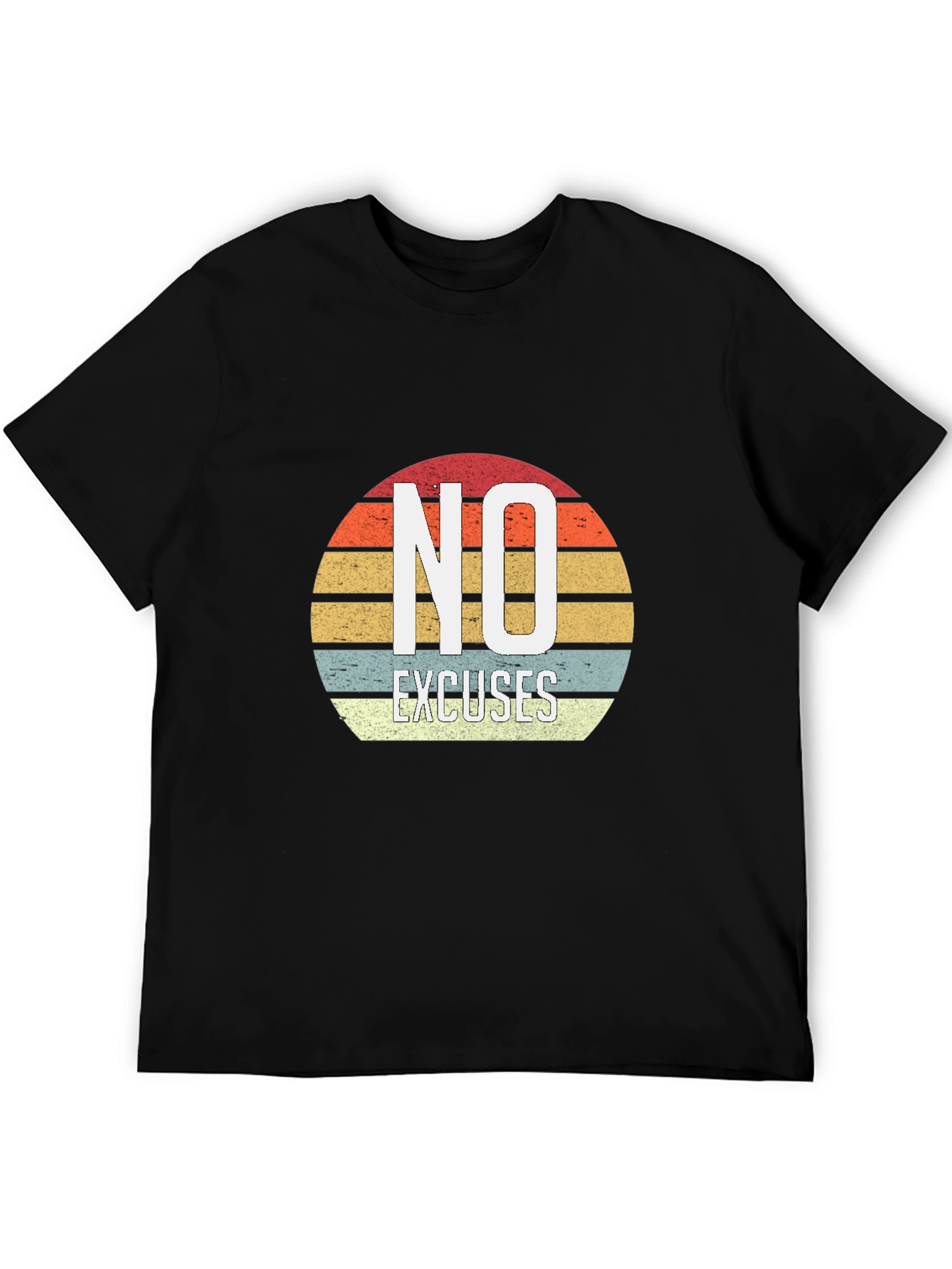 No Excuses Retro Graphic T-Shirt