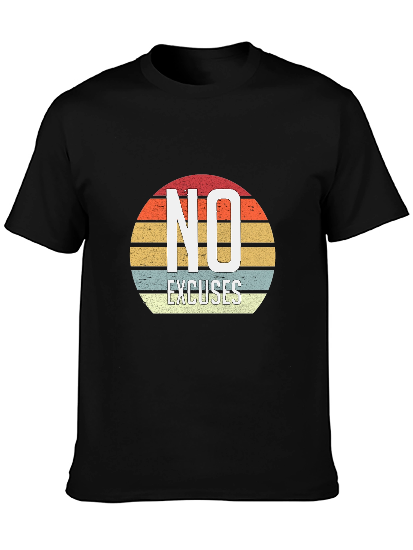 No Excuses Retro Graphic T-Shirt