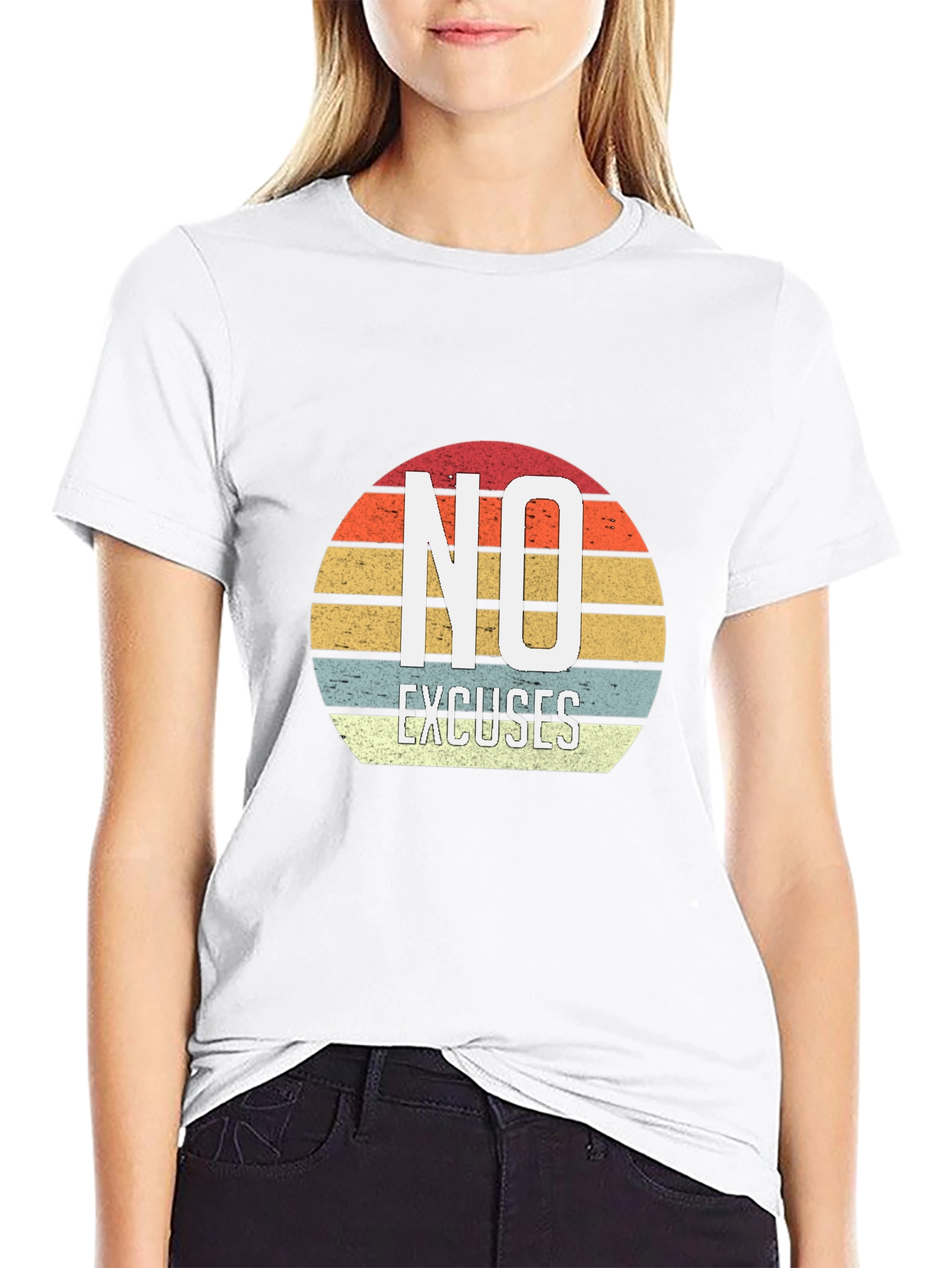No Excuses Retro Graphic T-Shirt