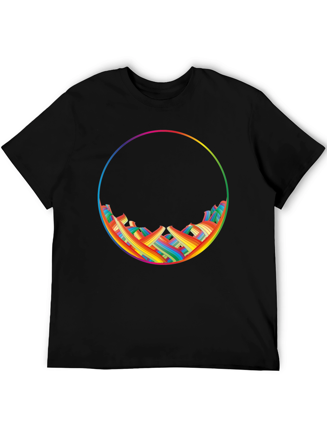 Rainbow Circle Graphic T-Shirt
