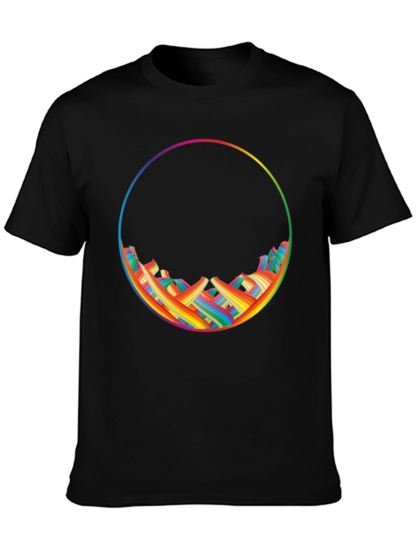 Rainbow Circle Graphic T-Shirt