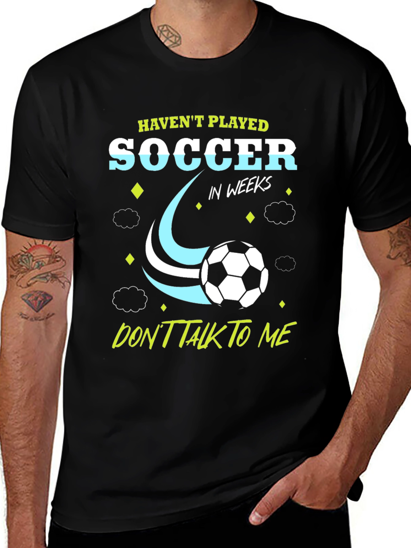 Funny Soccer Player Graphic T-Shirt