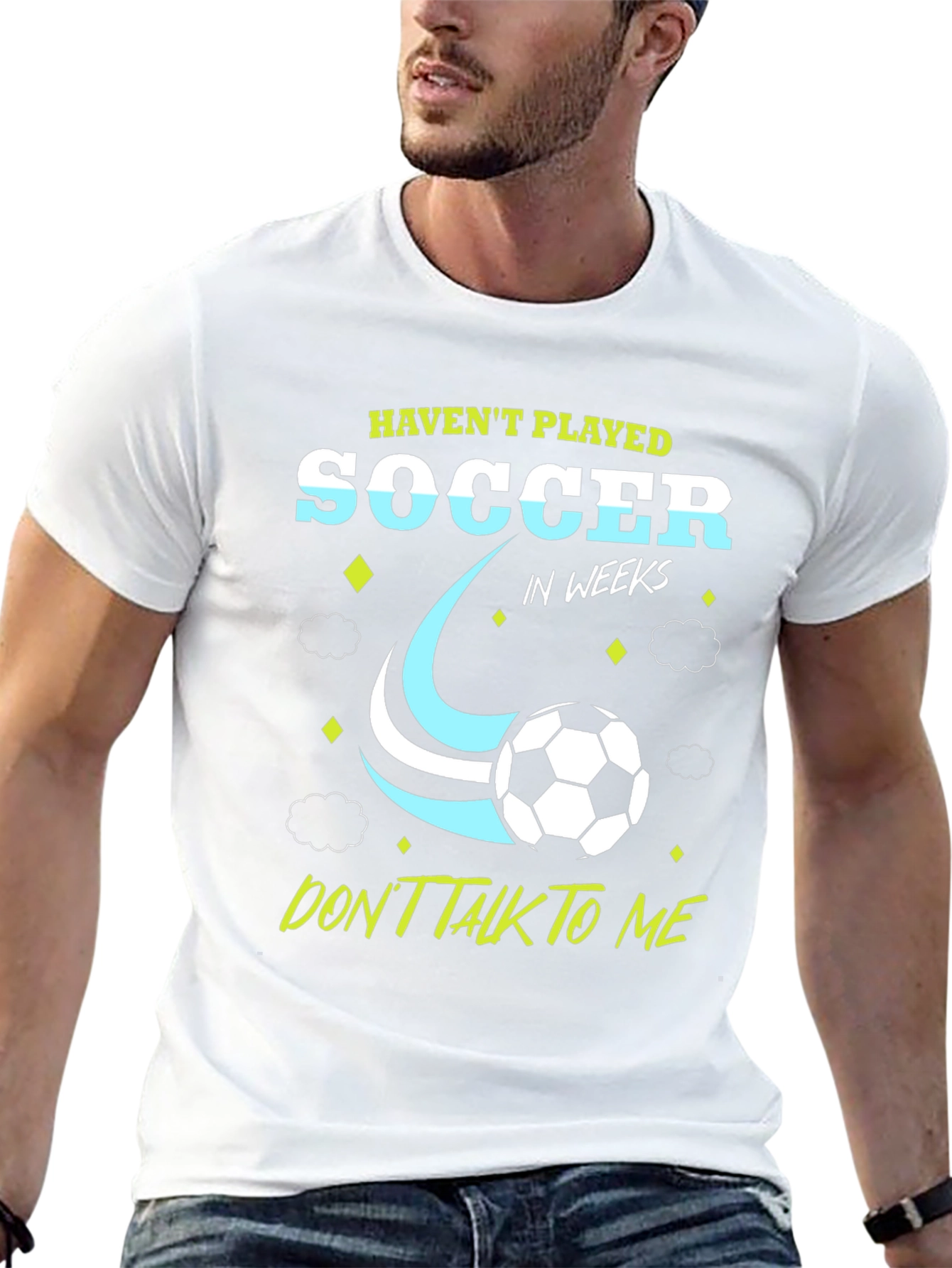 Funny Soccer Player Graphic T-Shirt