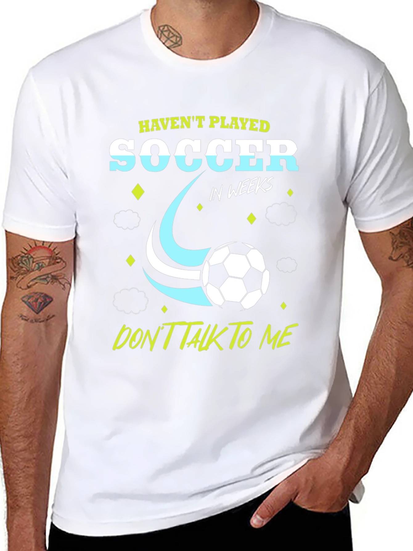 Funny Soccer Player Graphic T-Shirt