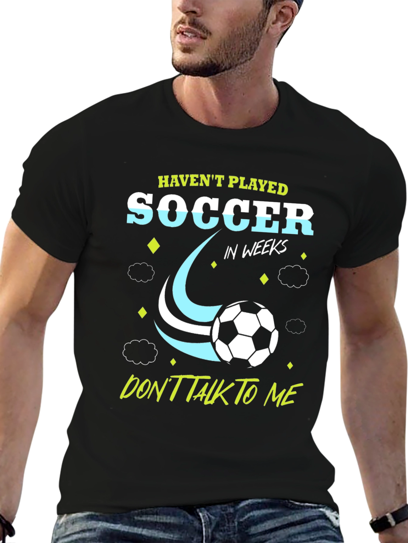 Funny Soccer Player Graphic T-Shirt