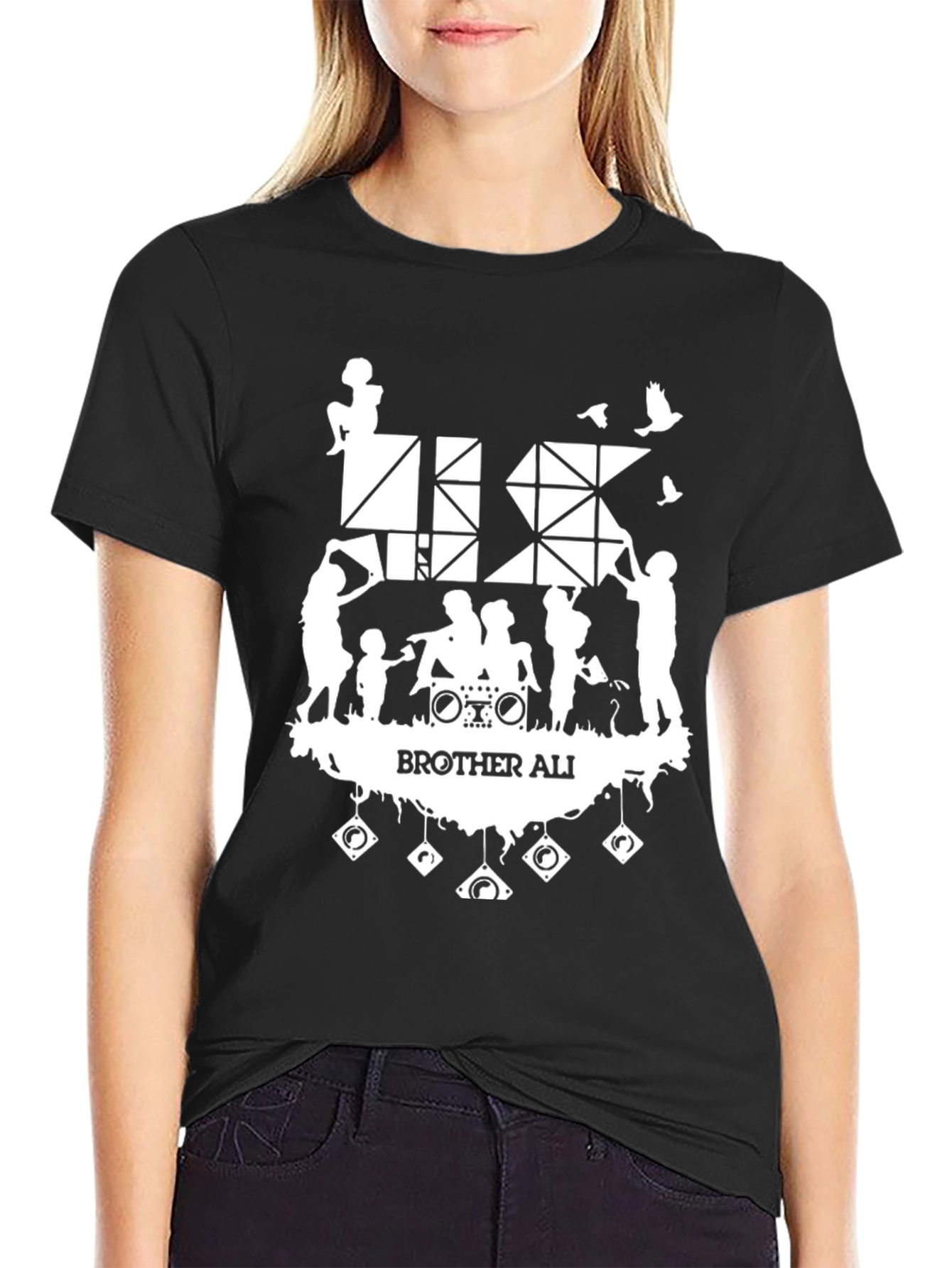 Brother Ali Graphic Print Black T-Shirt