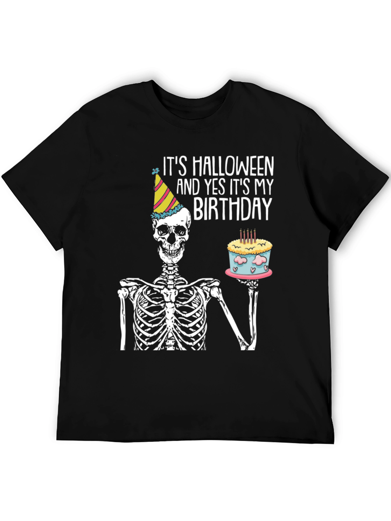 Halloween Birthday Skeleton T-Shirt