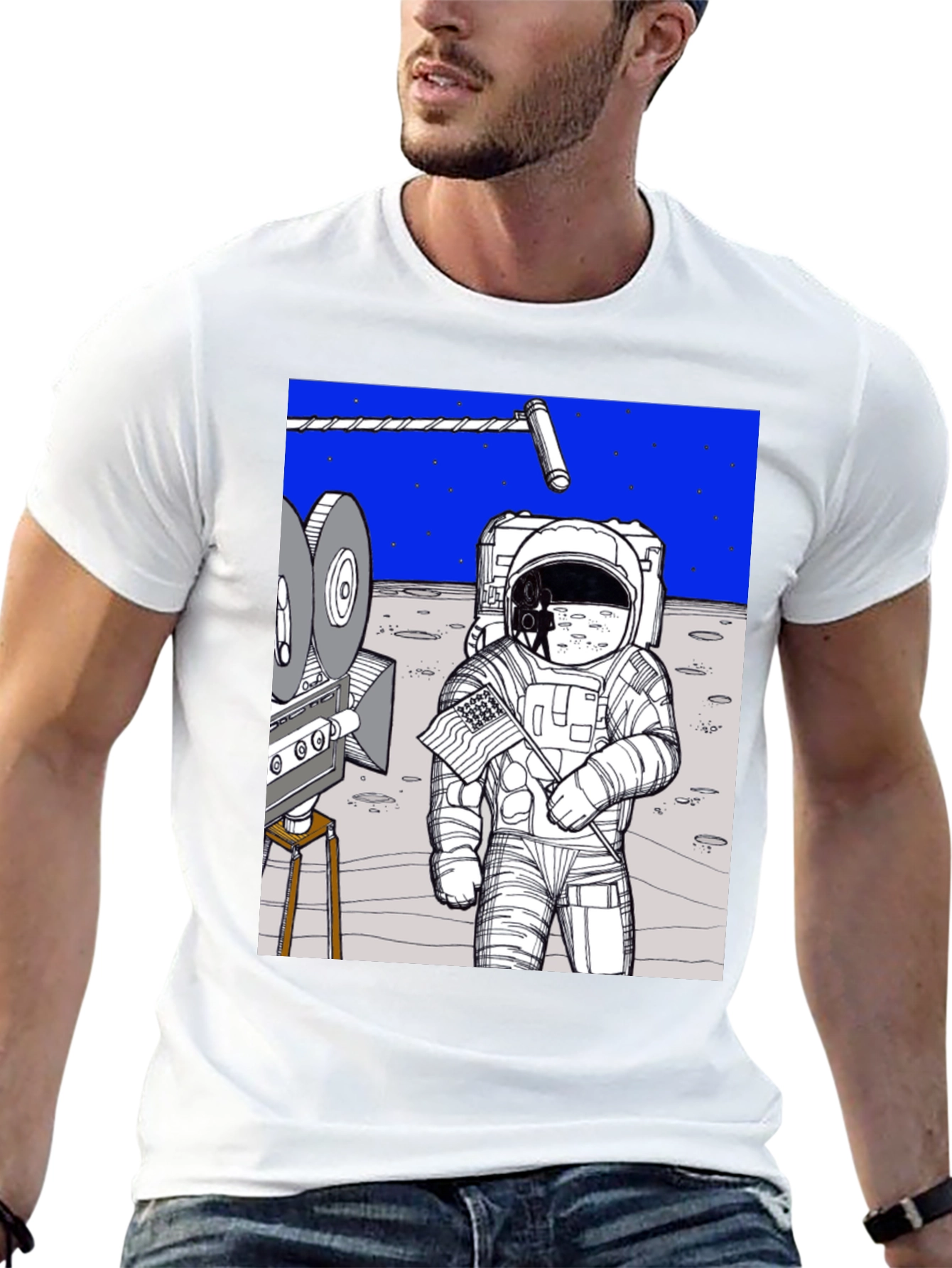 Conspiracy Moon Landing Tee