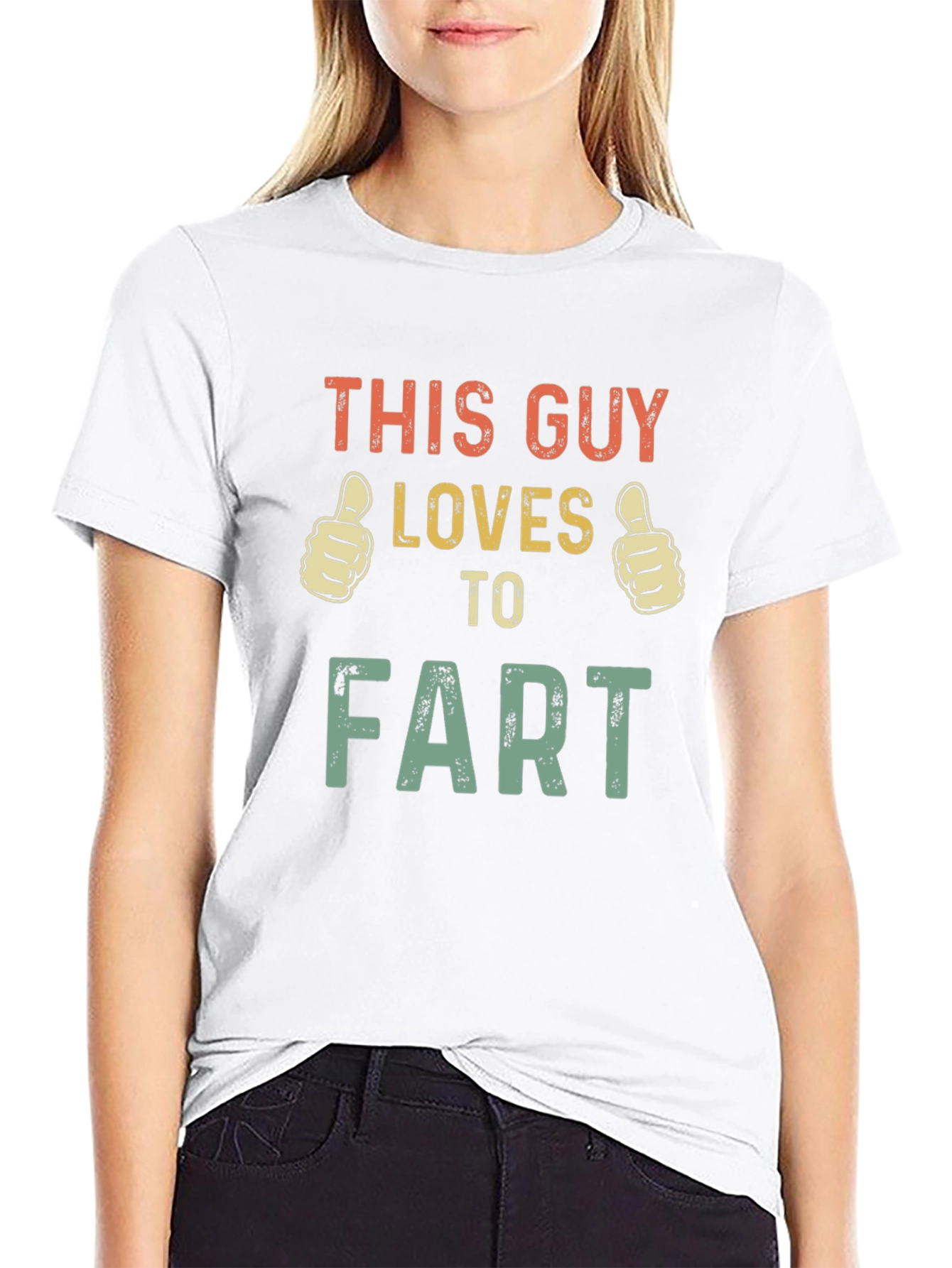 This Guy Loves to Fart T-Shirt Funny Joke Gift