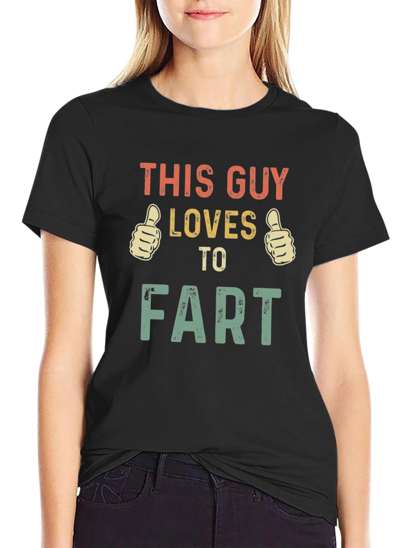 This Guy Loves to Fart T-Shirt Funny Joke Gift