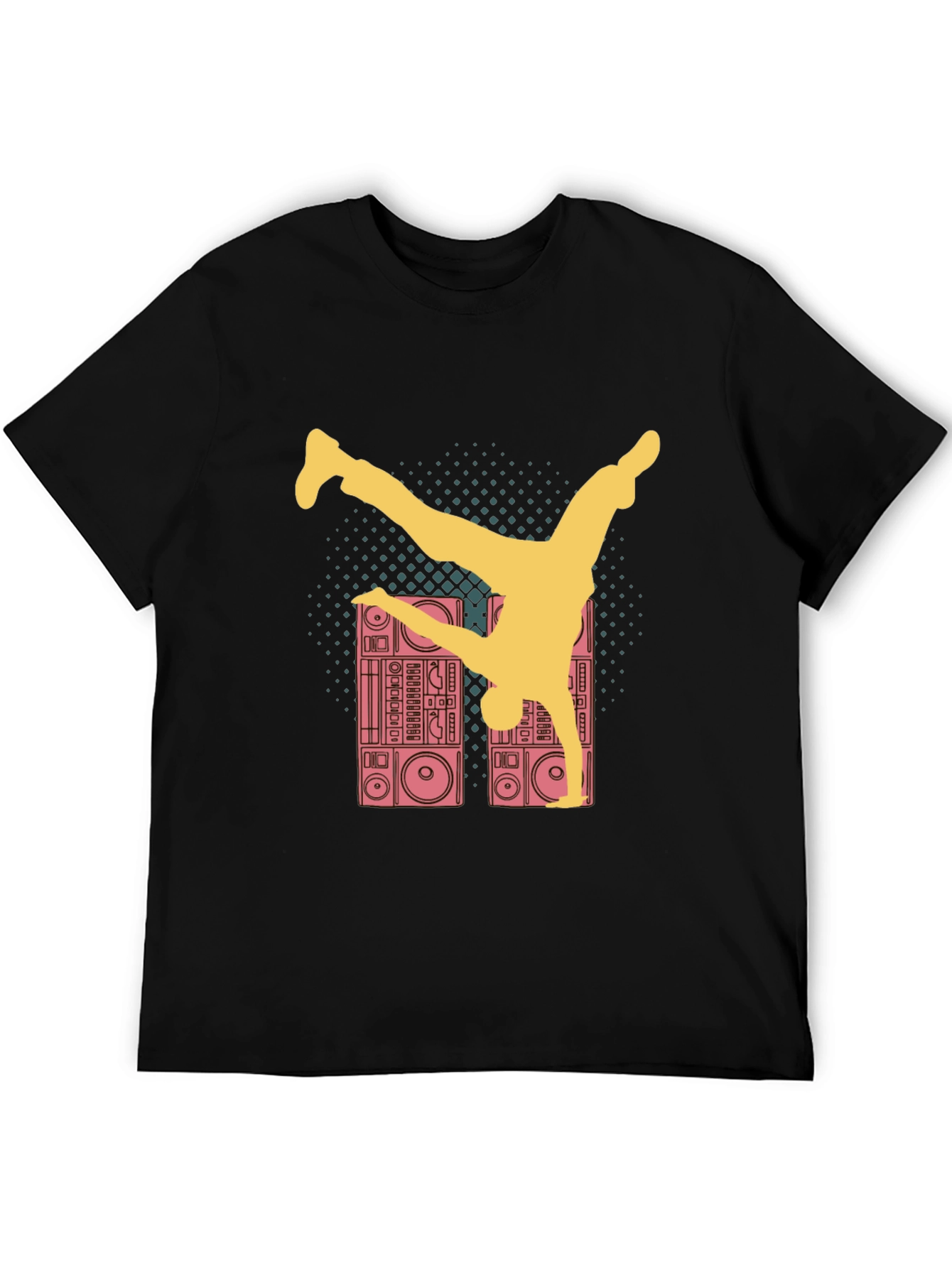 Retro B-Boy T-Shirt - Boombox Dance Tee