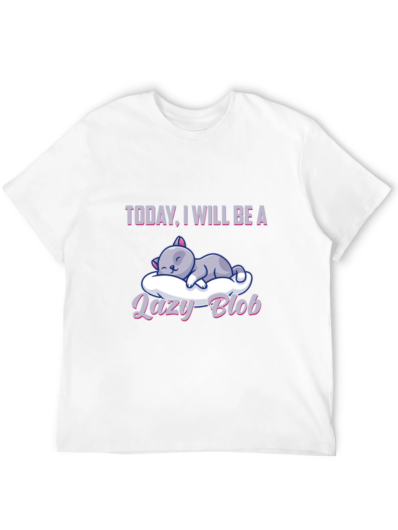 Lazy Blob Cat T-Shirt: Relaxed & Comfy