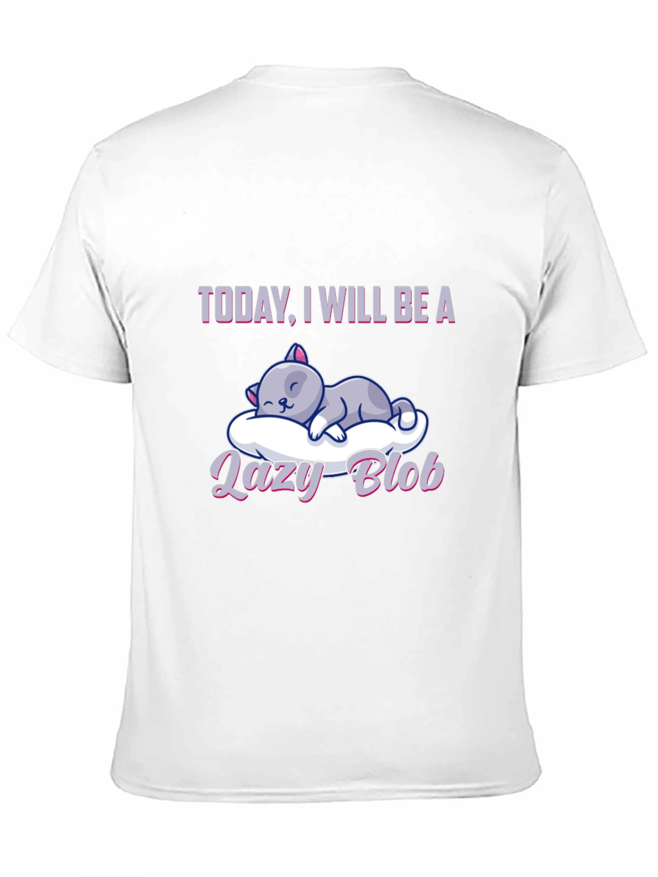 Lazy Blob Cat T-Shirt: Relaxed & Comfy