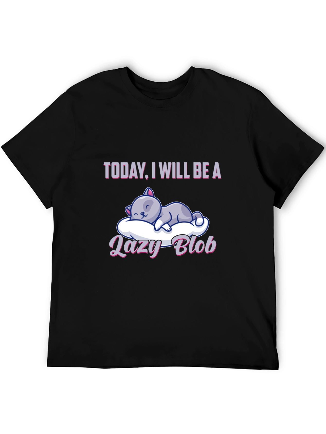 Lazy Blob Cat T-Shirt: Relaxed & Comfy