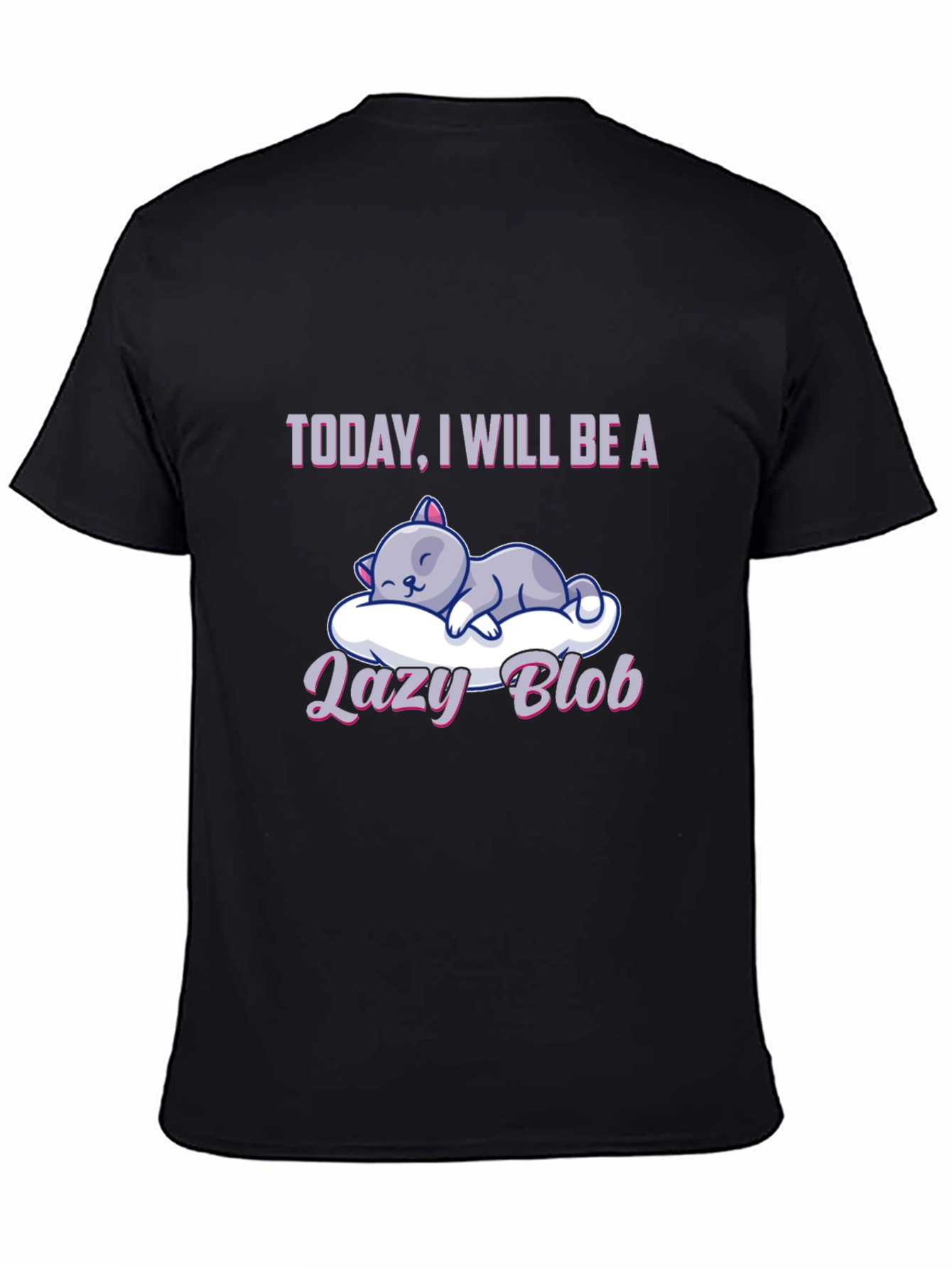 Lazy Blob Cat T-Shirt: Relaxed & Comfy