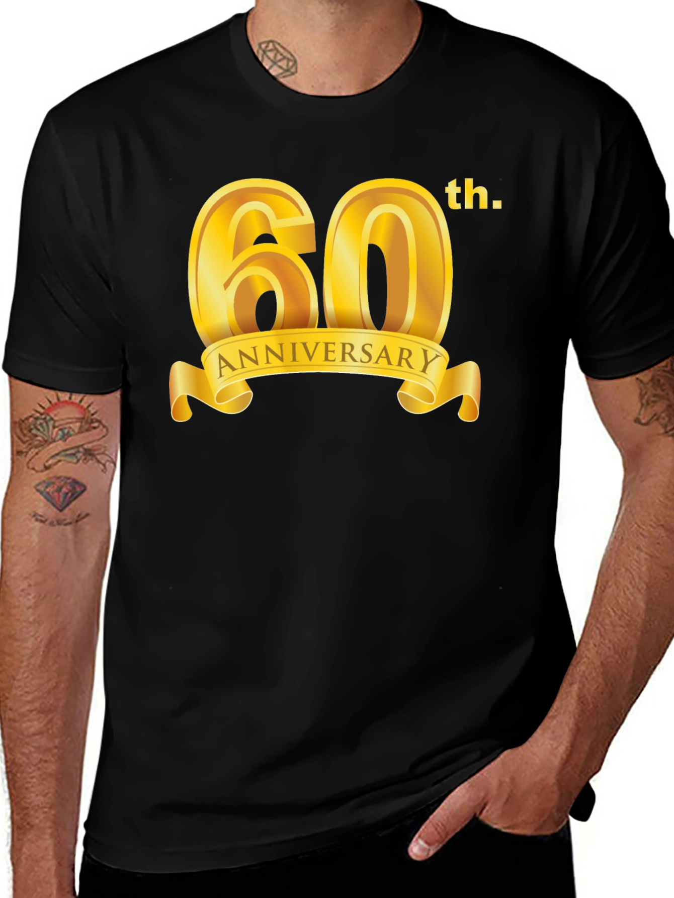 60th Anniversary Black T-Shirt