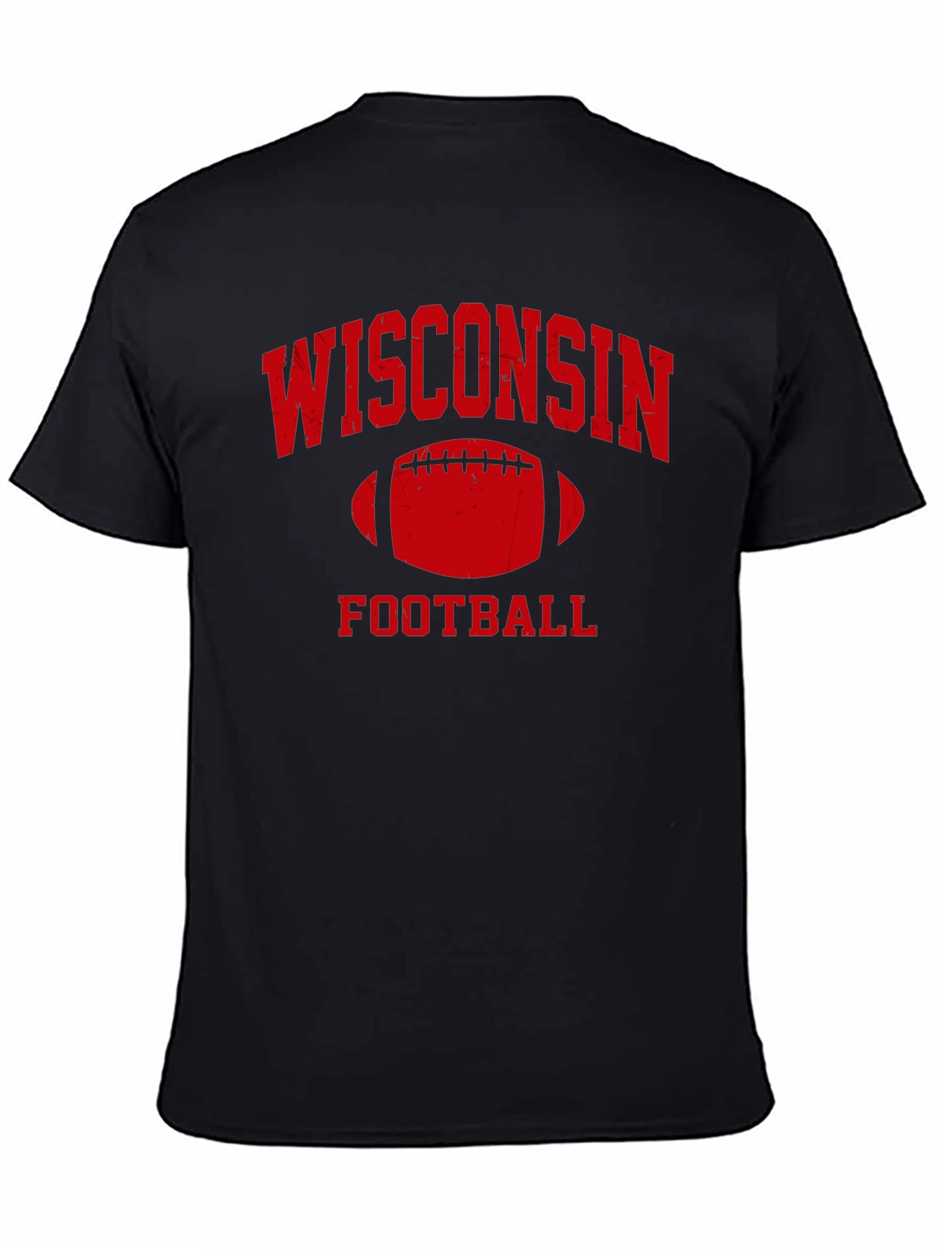 Wisconsin Football Black T-Shirt