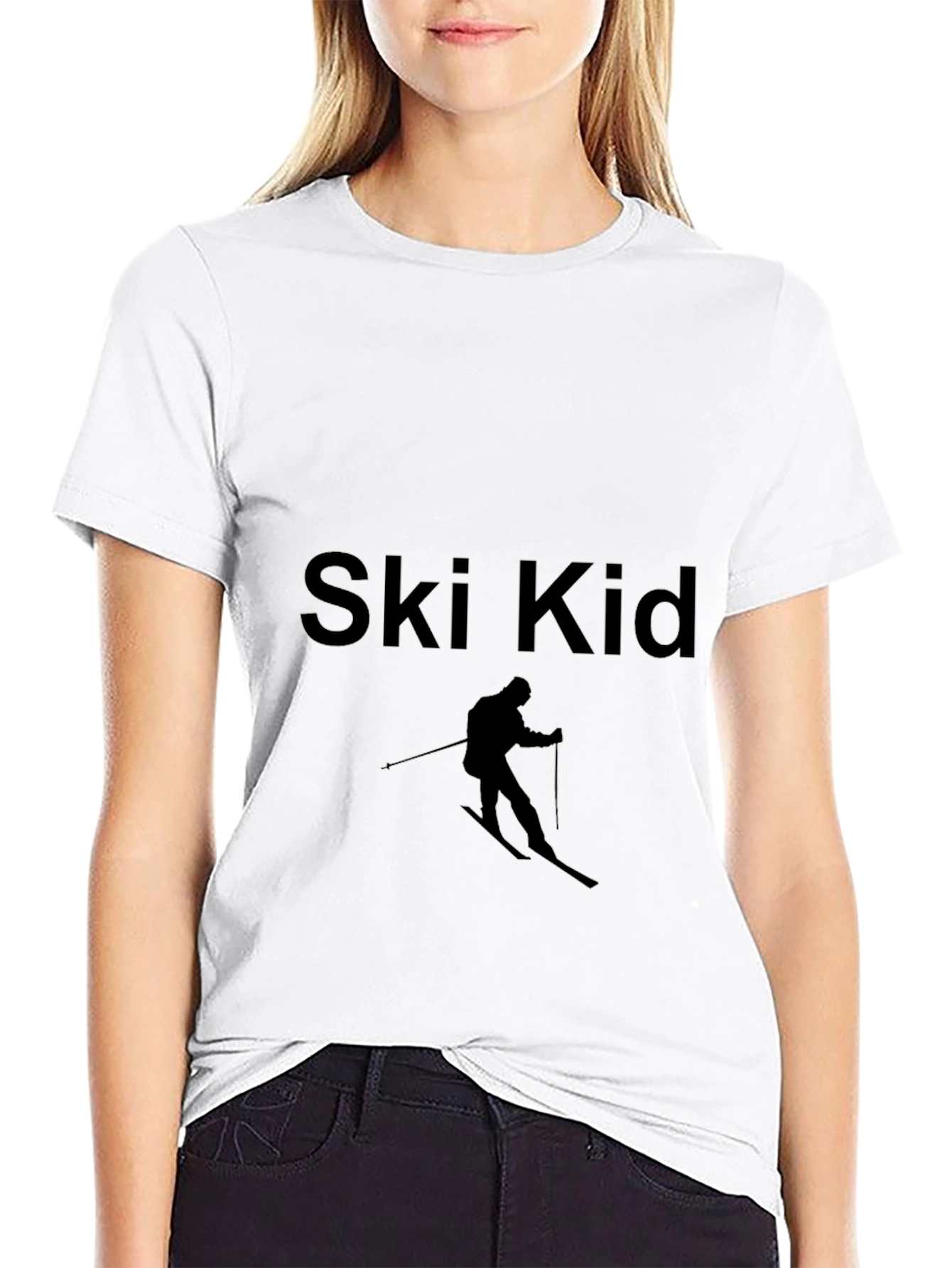 Ski Kid Black T-Shirt