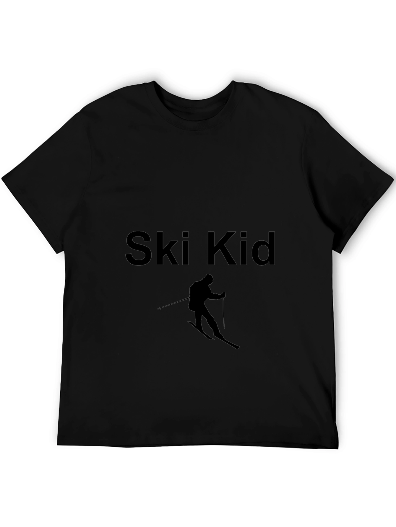 Ski Kid Black T-Shirt