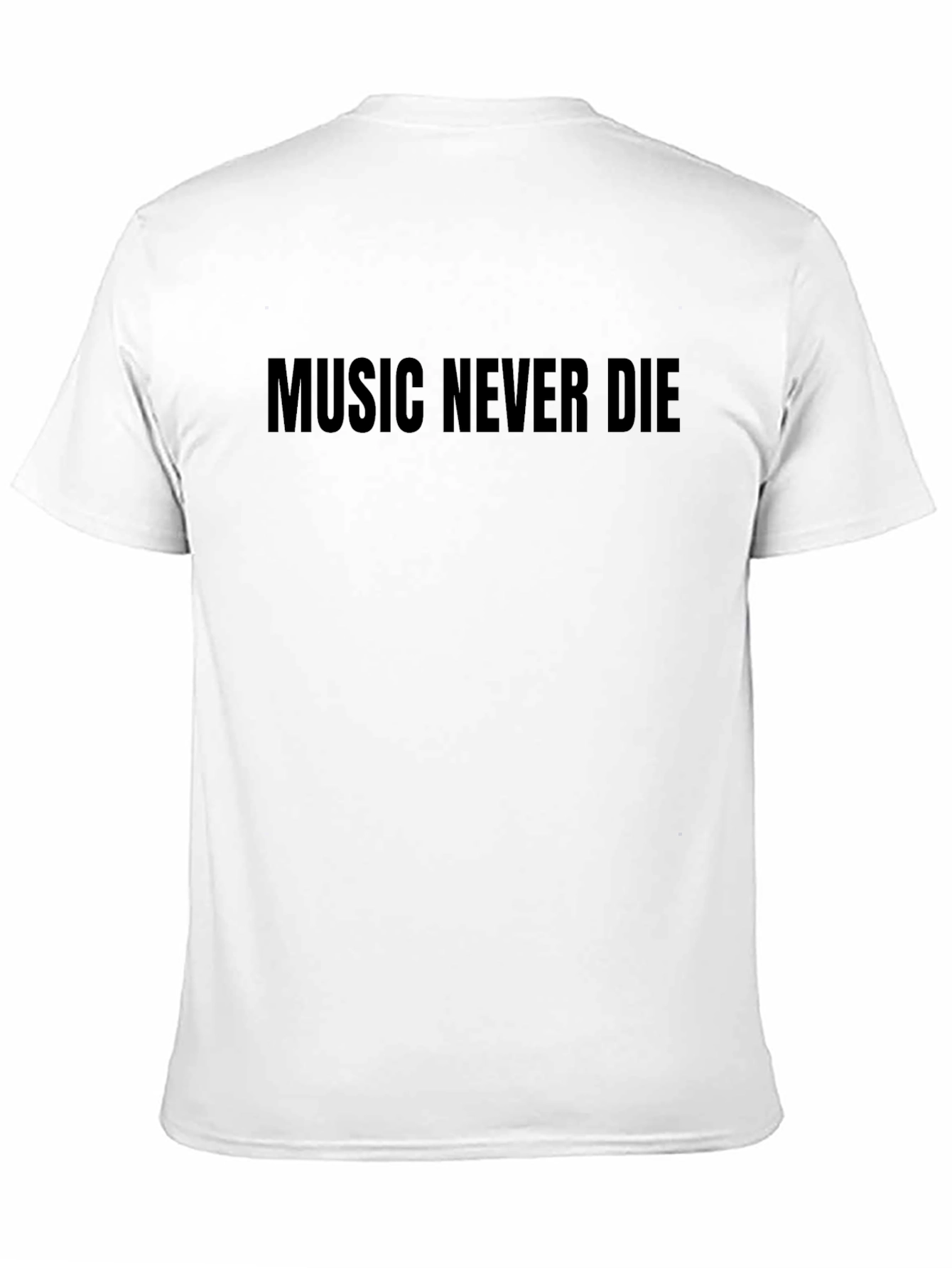 Music Never Die Black Graphic Tee