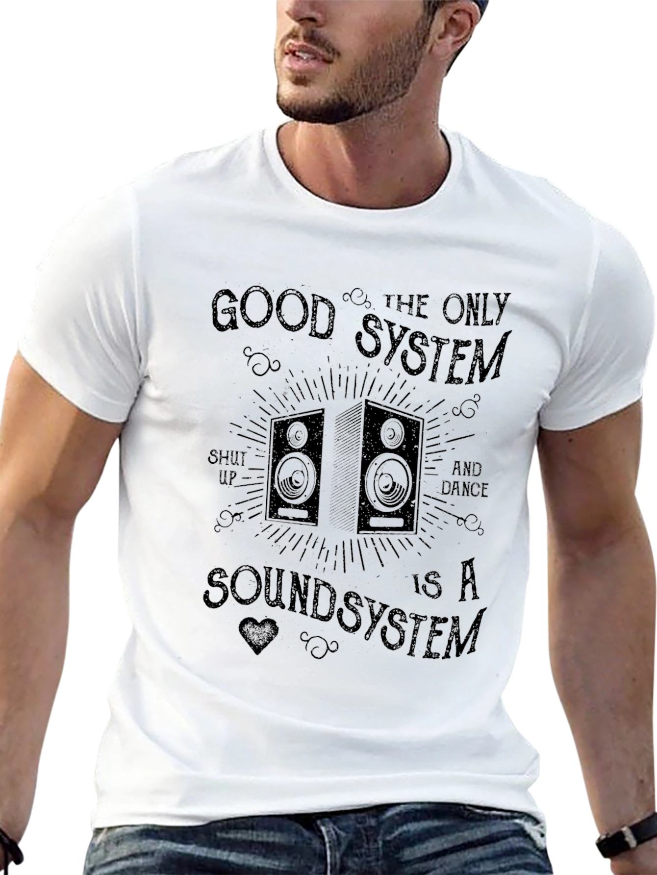 Good Soundsystem Black Graphic Tee