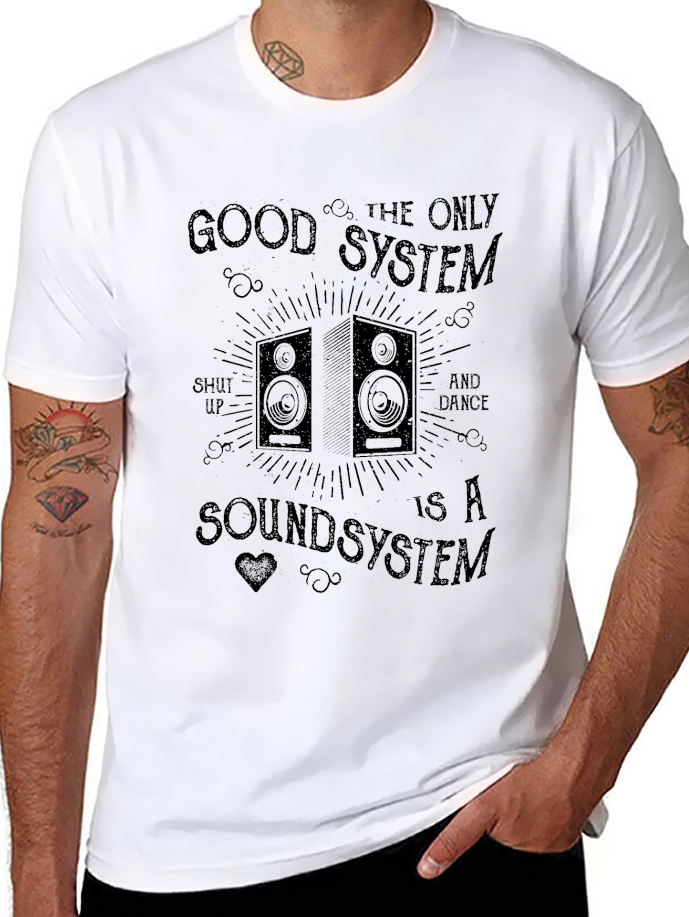 Good Soundsystem Black Graphic Tee
