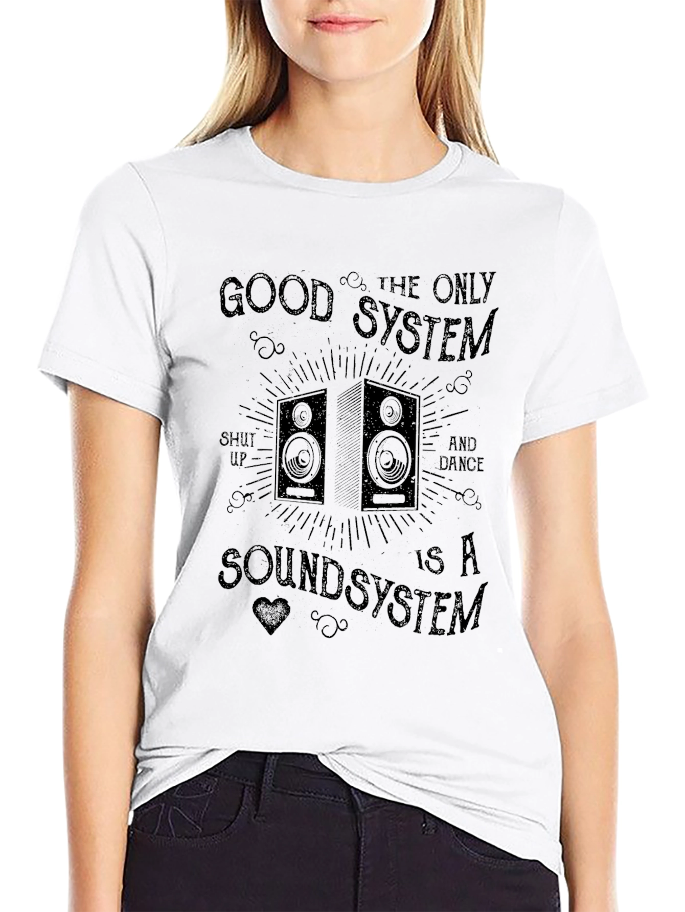Good Soundsystem Black Graphic Tee