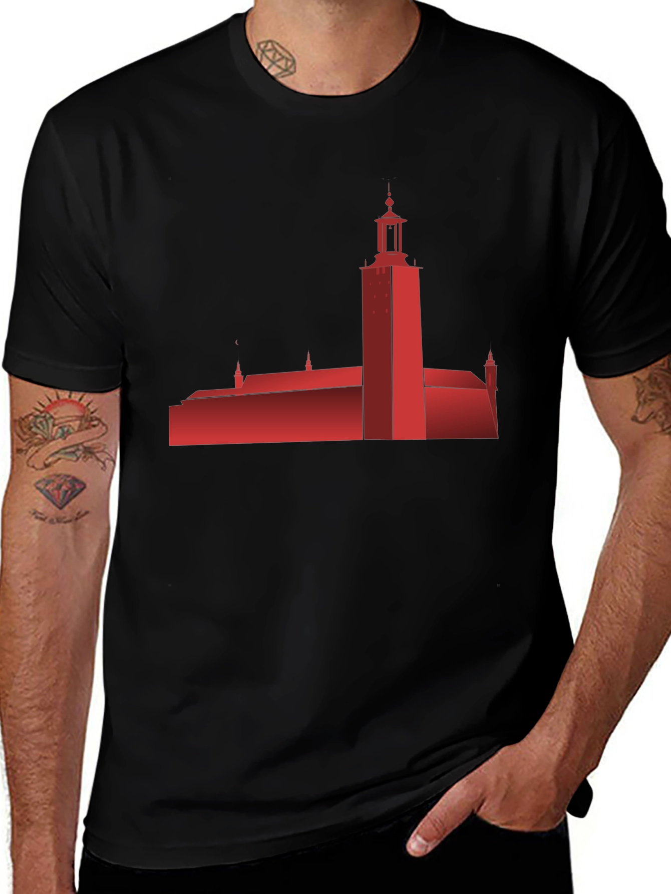 Stockholm City Hall Silhouette T-Shirt