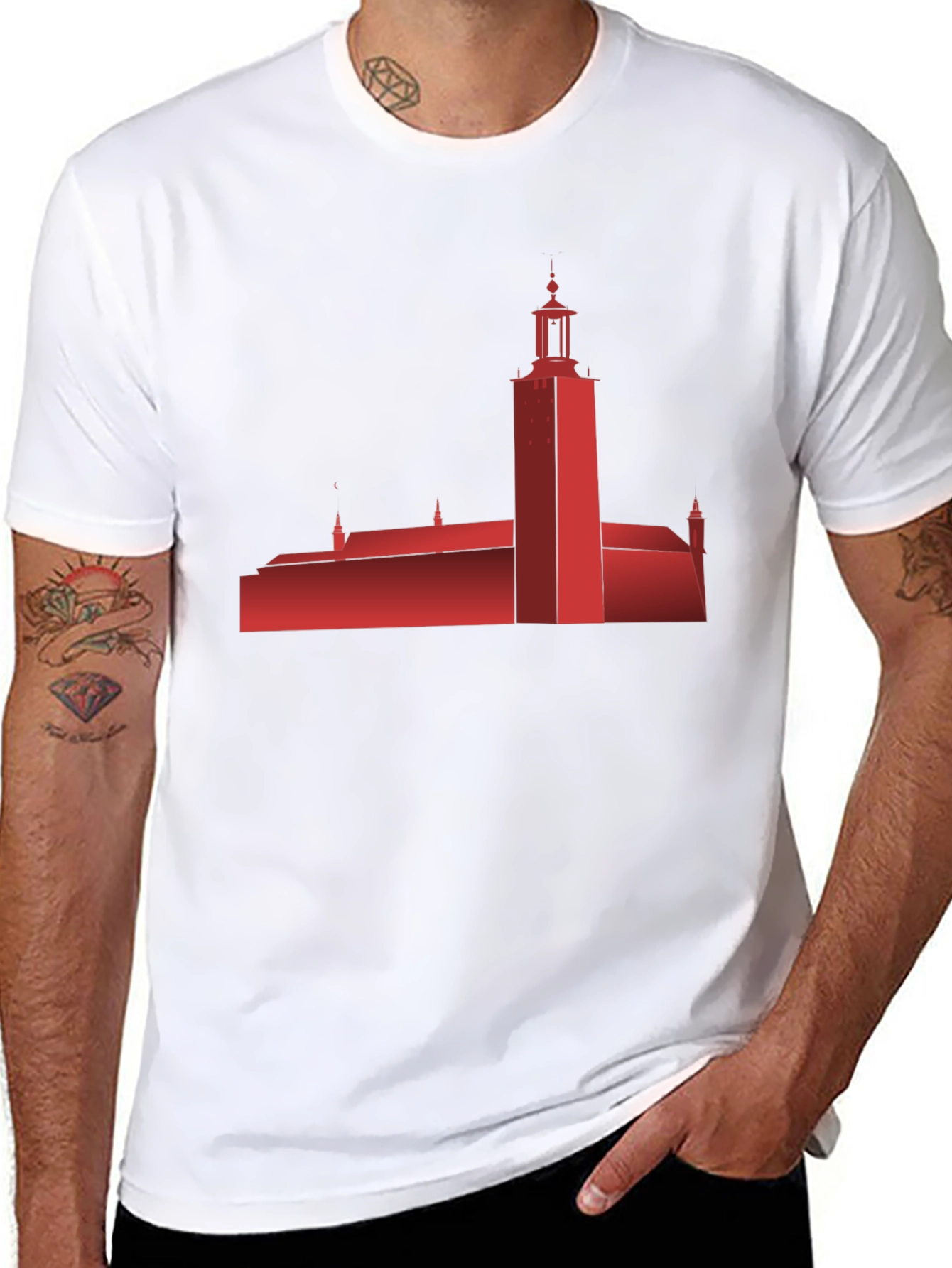 Stockholm City Hall Silhouette T-Shirt