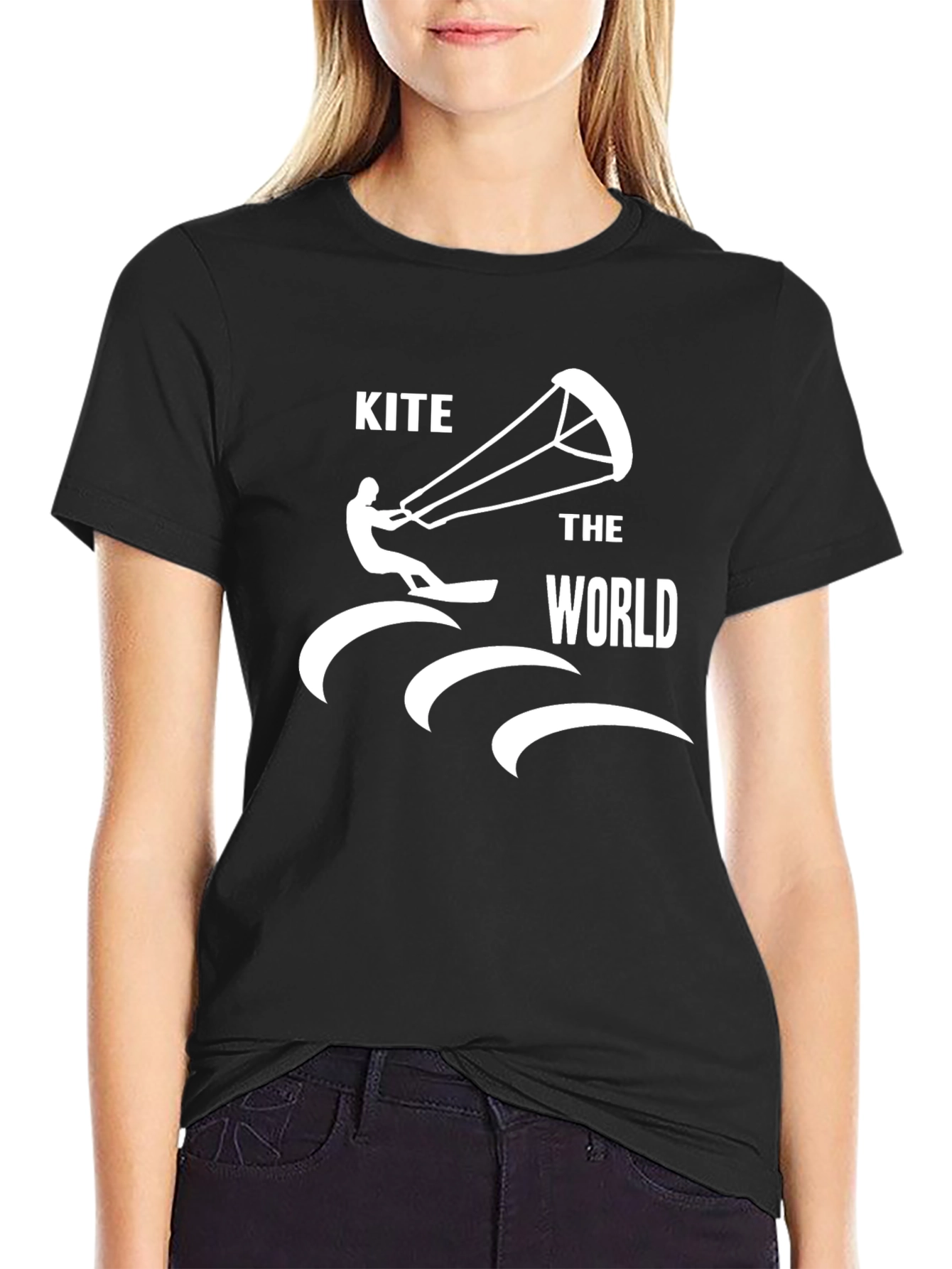 Kite the World T-Shirt - Black