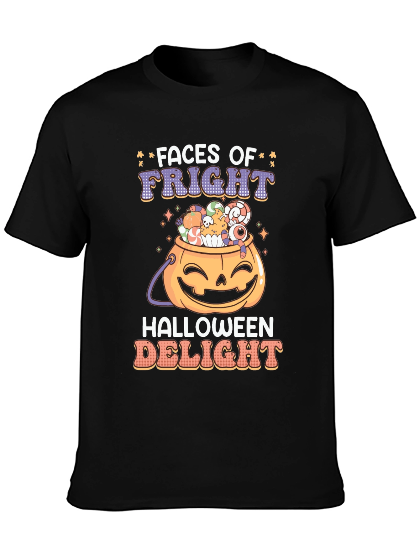 Faces of Fright Halloween Graphic Tee